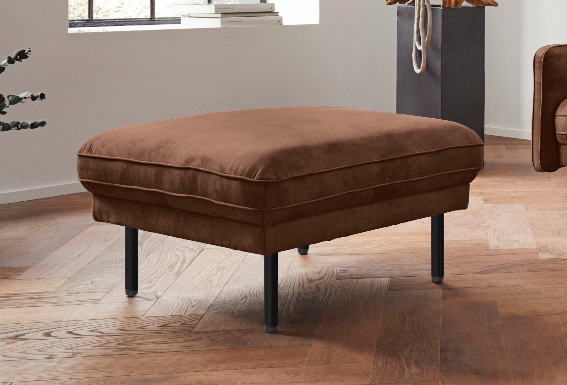 Home affaire Hocker »Nordfyn« edles Design in 3 Bezugsqualitäten, Design by günstig online kaufen