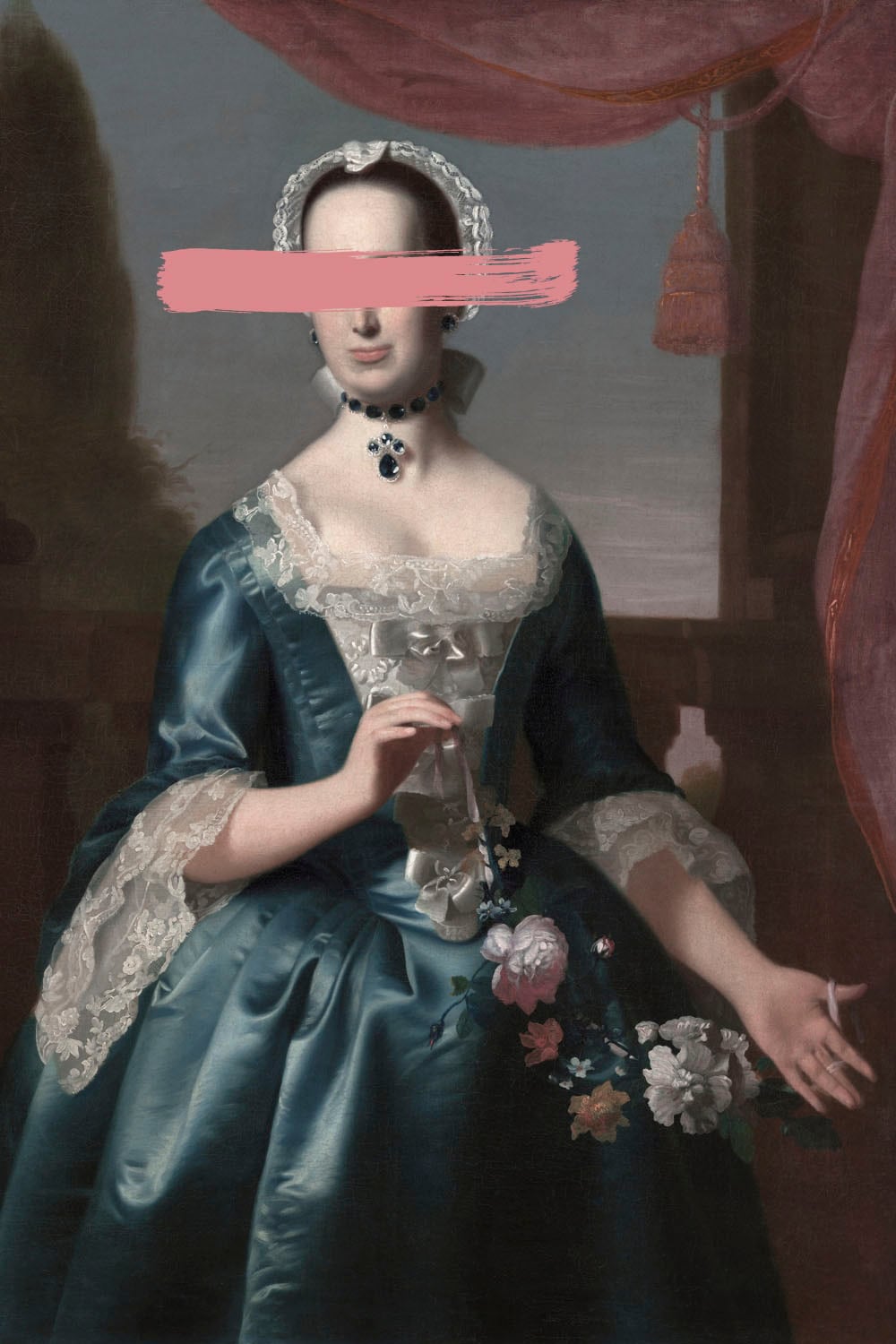 queence Acrylglasbild »Frau mit Farbklecks« Bilder von Frauen   Formen   Fr günstig online kaufen