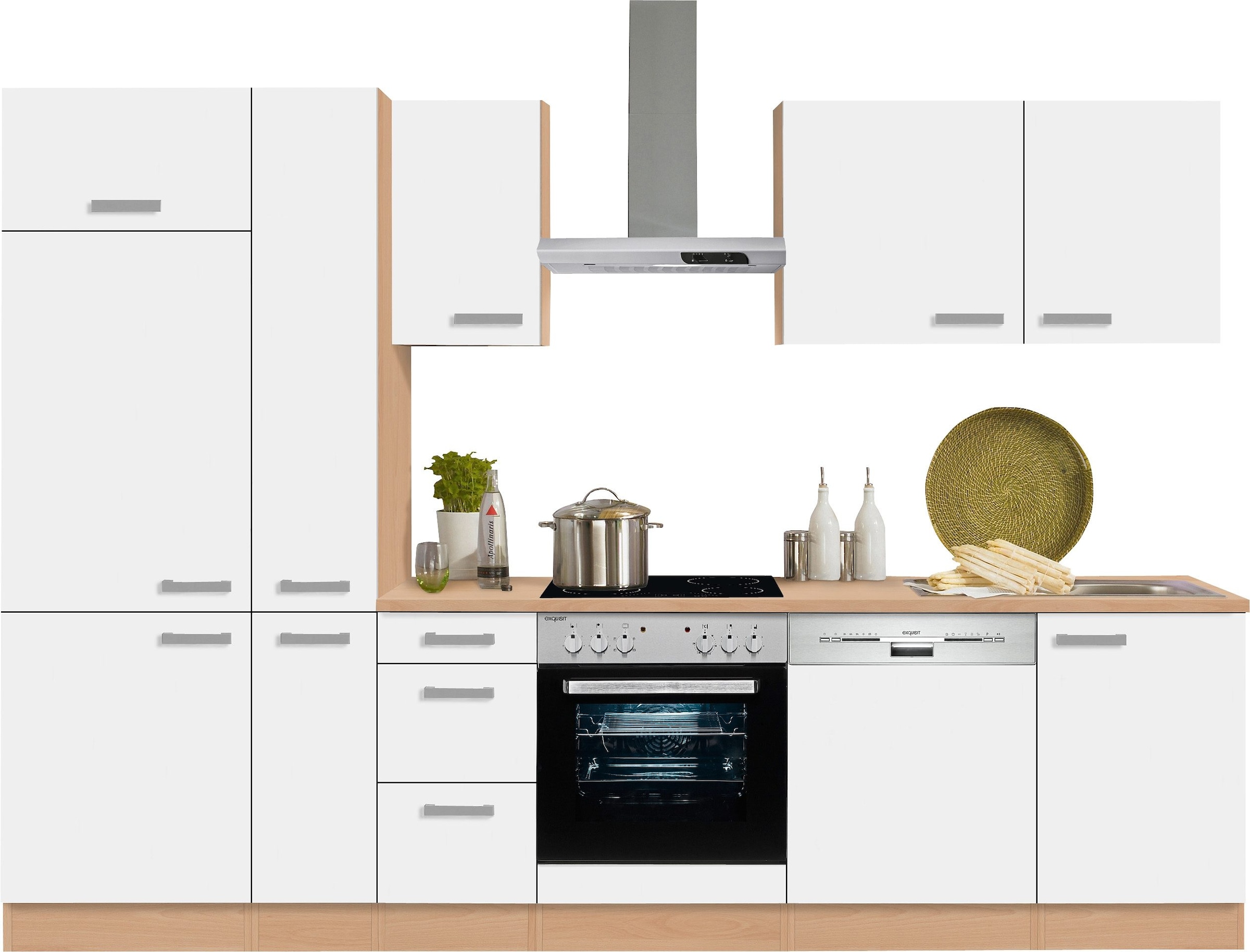 OPTIFIT Küchenzeile bestellen »Odense«, 28 300 Arbeitsplatte, starker cm Besteckeinsatz online mit mit mm Breite