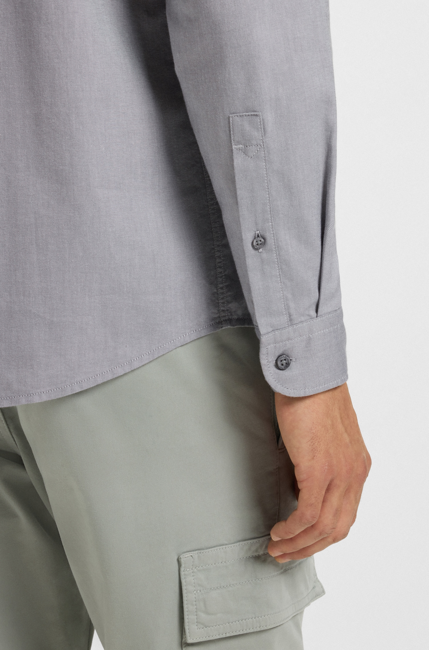 BOSS ORANGE Businesshemd »Rickert«, mit Button-down-Kragen