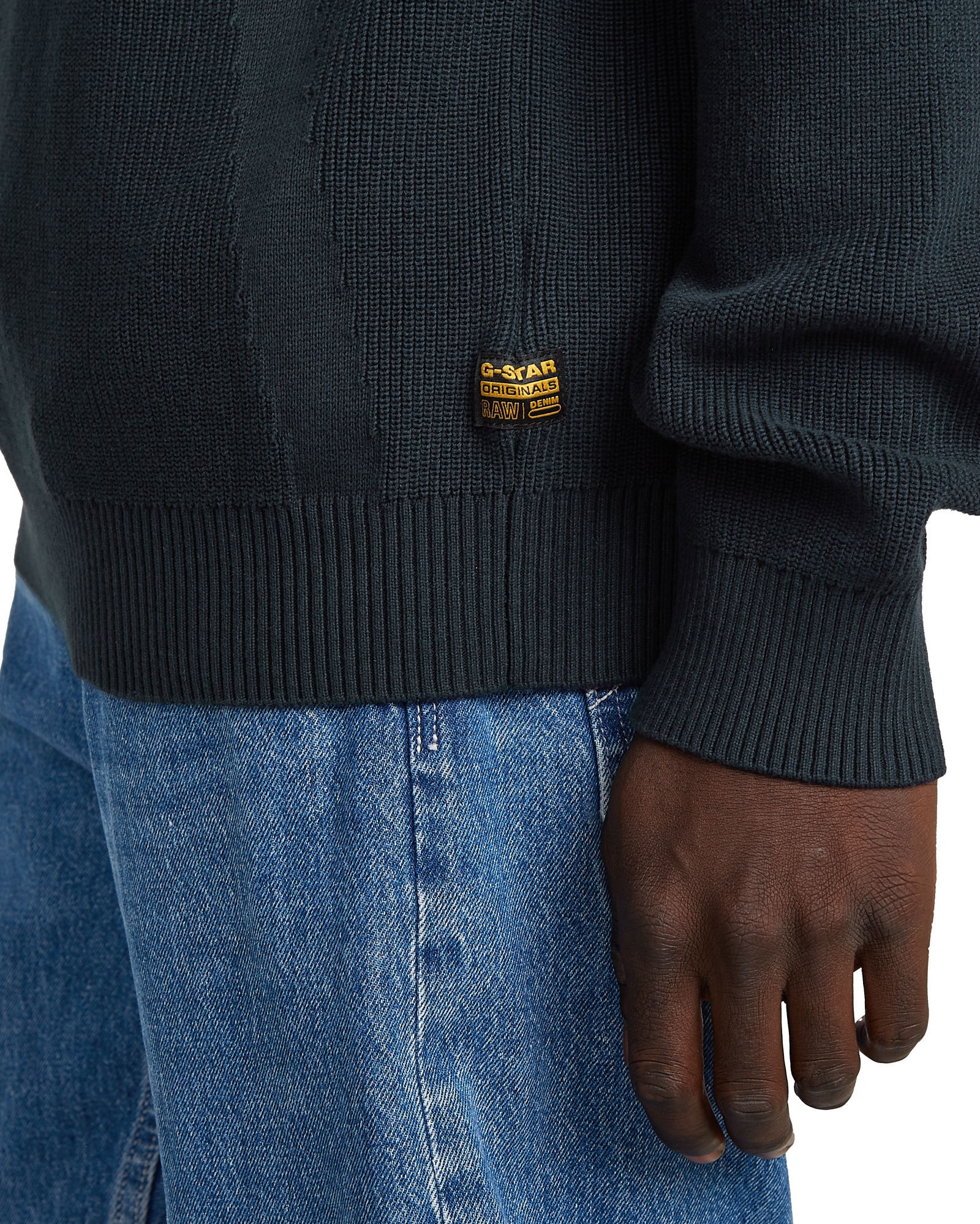 G-STAR Longpullover »Structured Half Zip Knit«