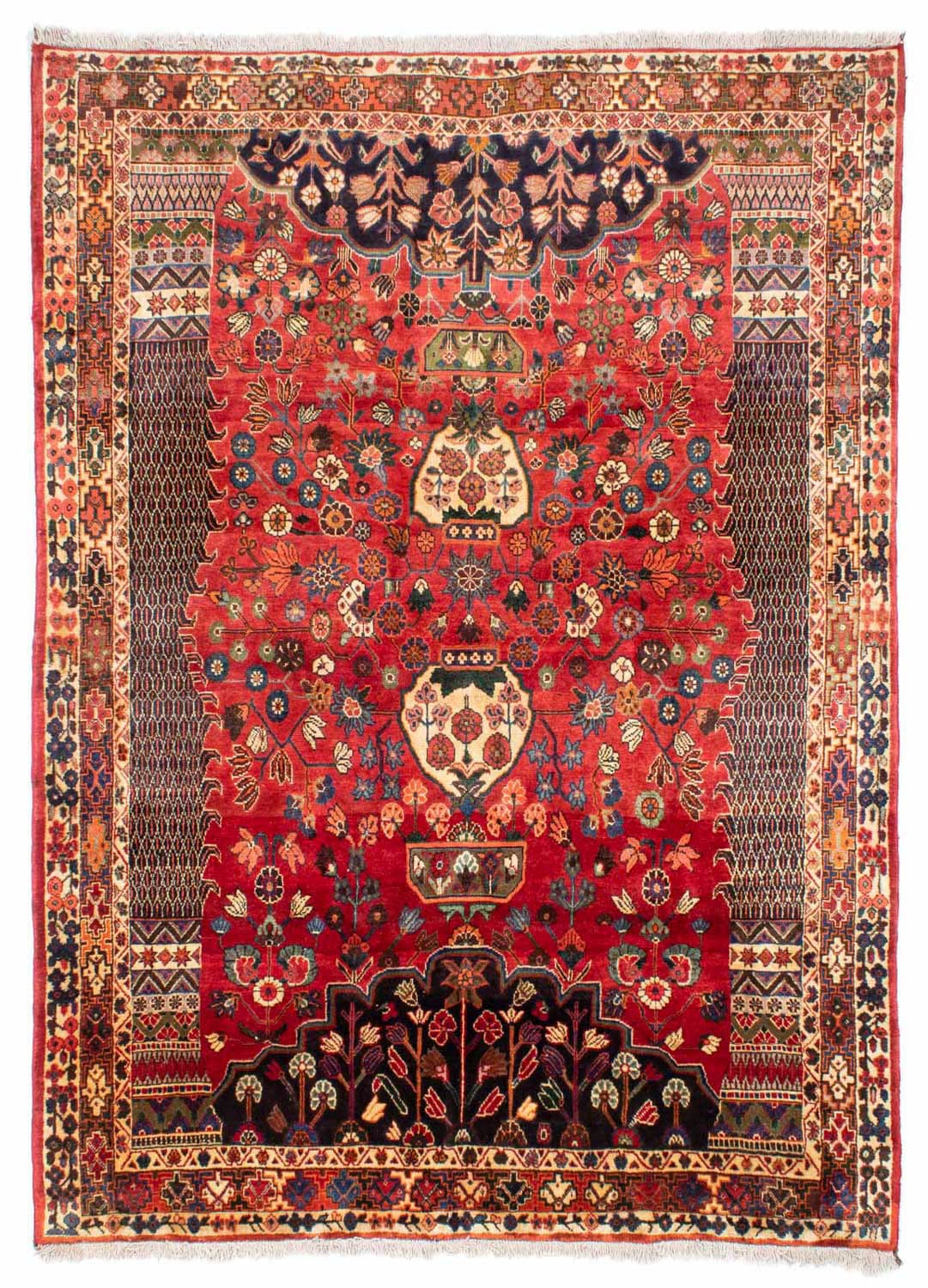 morgenland Wollteppich »Shiraz Medaillon Rosso 274 x 203 cm«, rechteckig, 1 günstig online kaufen