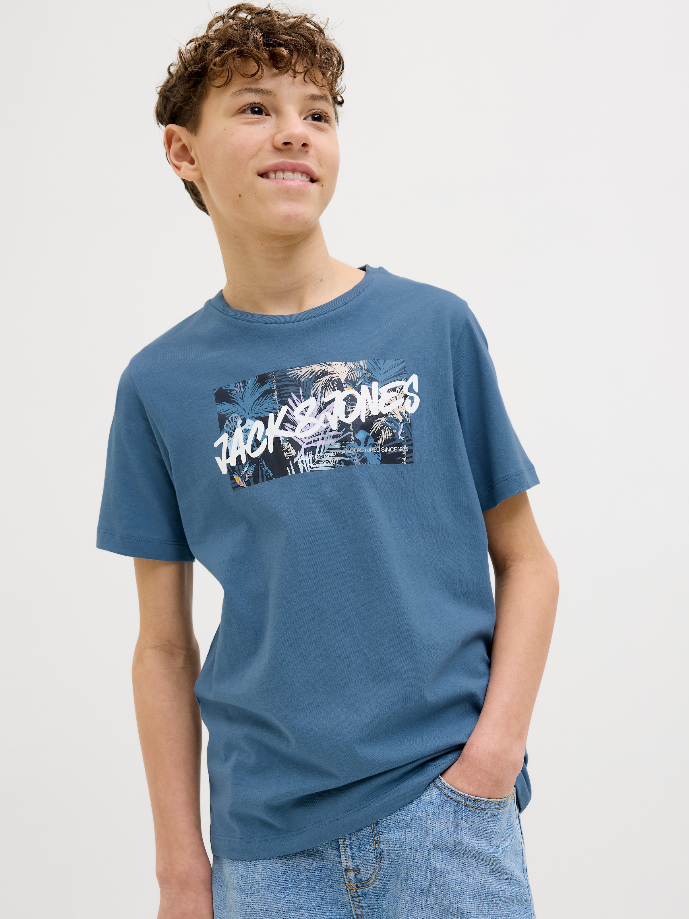 Jack & Jones Junior T-Shirt »JJHAWAII SHAPE TEE SS CREW NECK JNR«