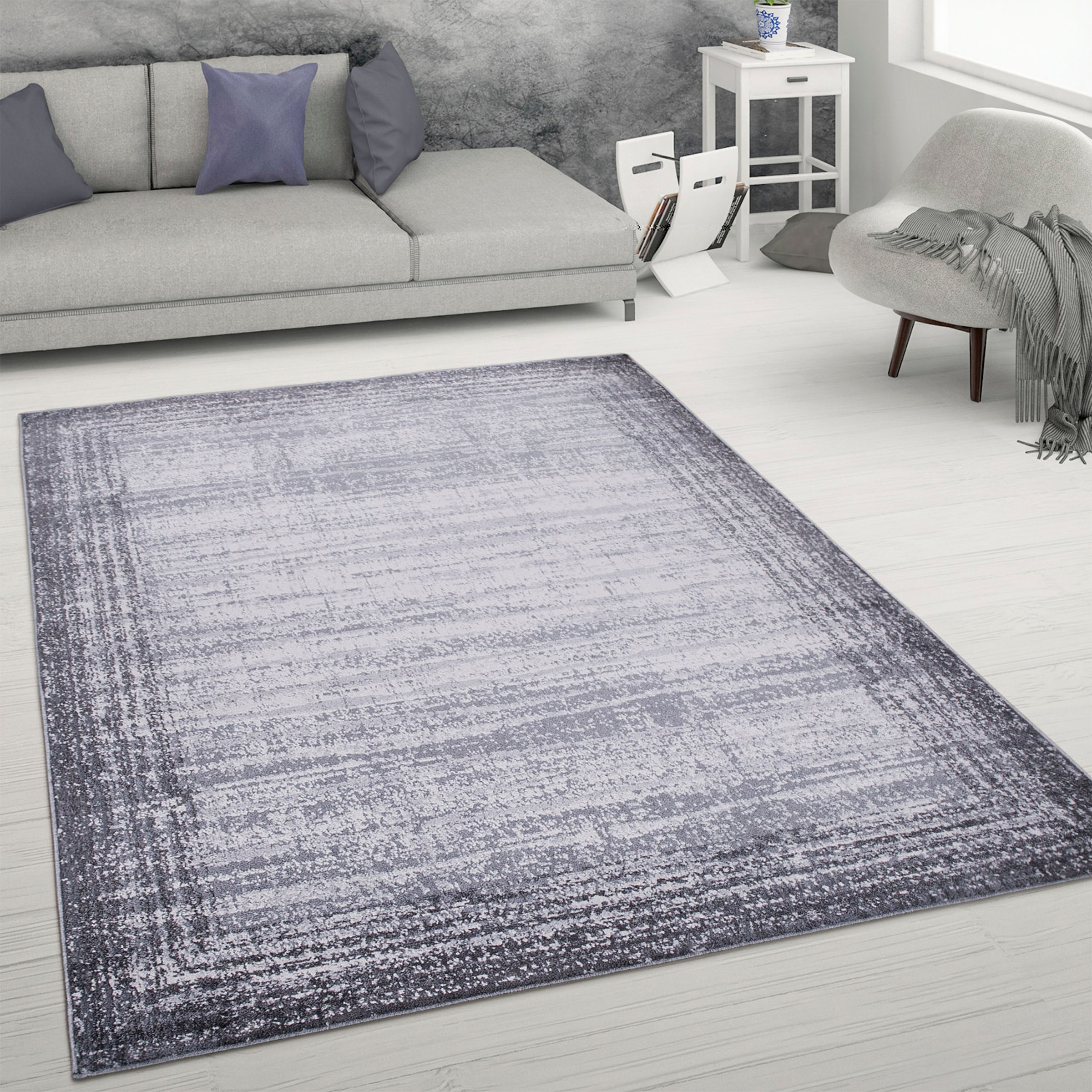 Paco Home Teppich »Catania 842«, rechteckig, 13 mm Höhe, Kurzflor, meliert, günstig online kaufen