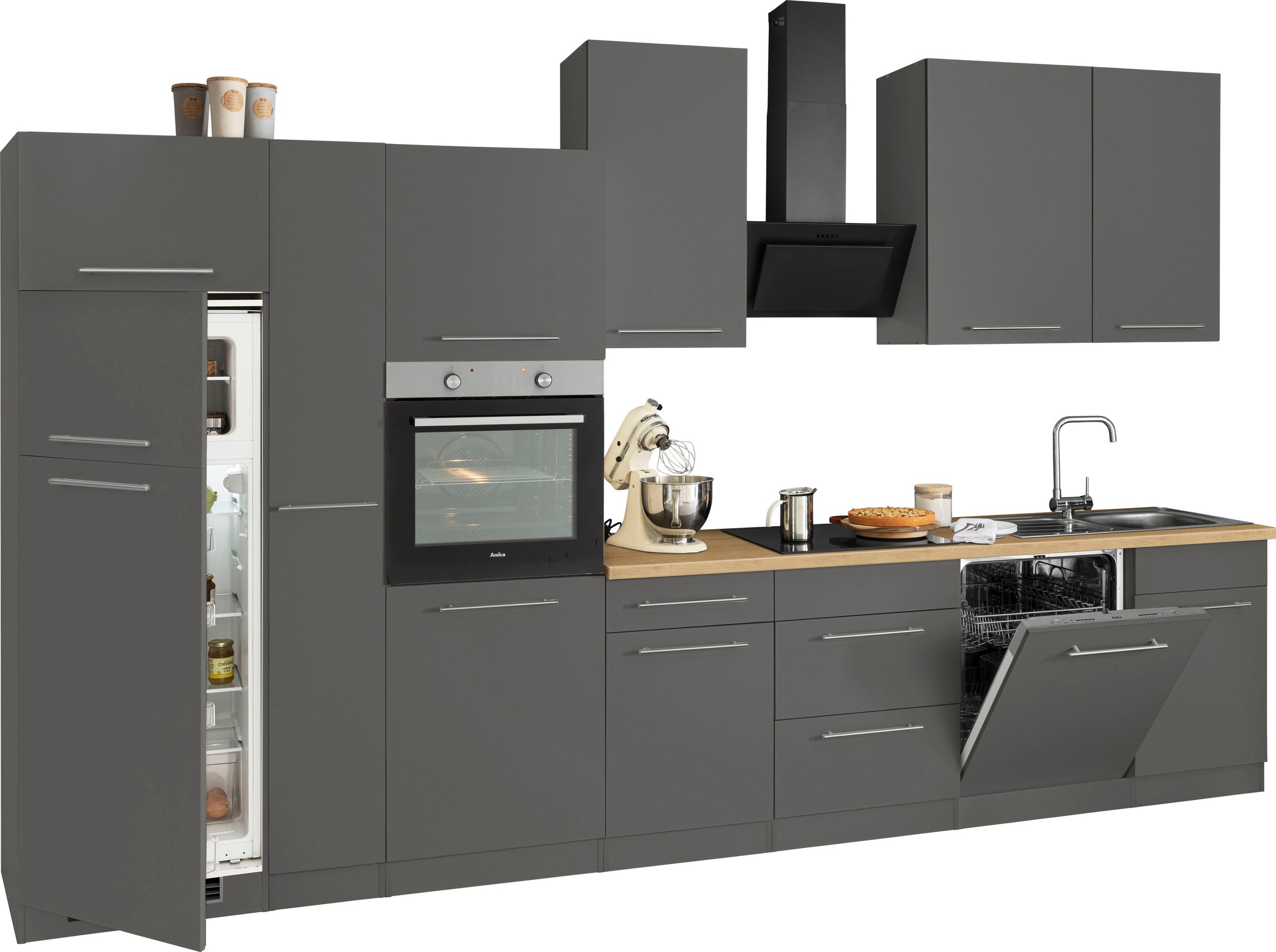 370 E-Geräten, cm Breite kaufen online »Unna«, wiho mit Küchenzeile Küchen