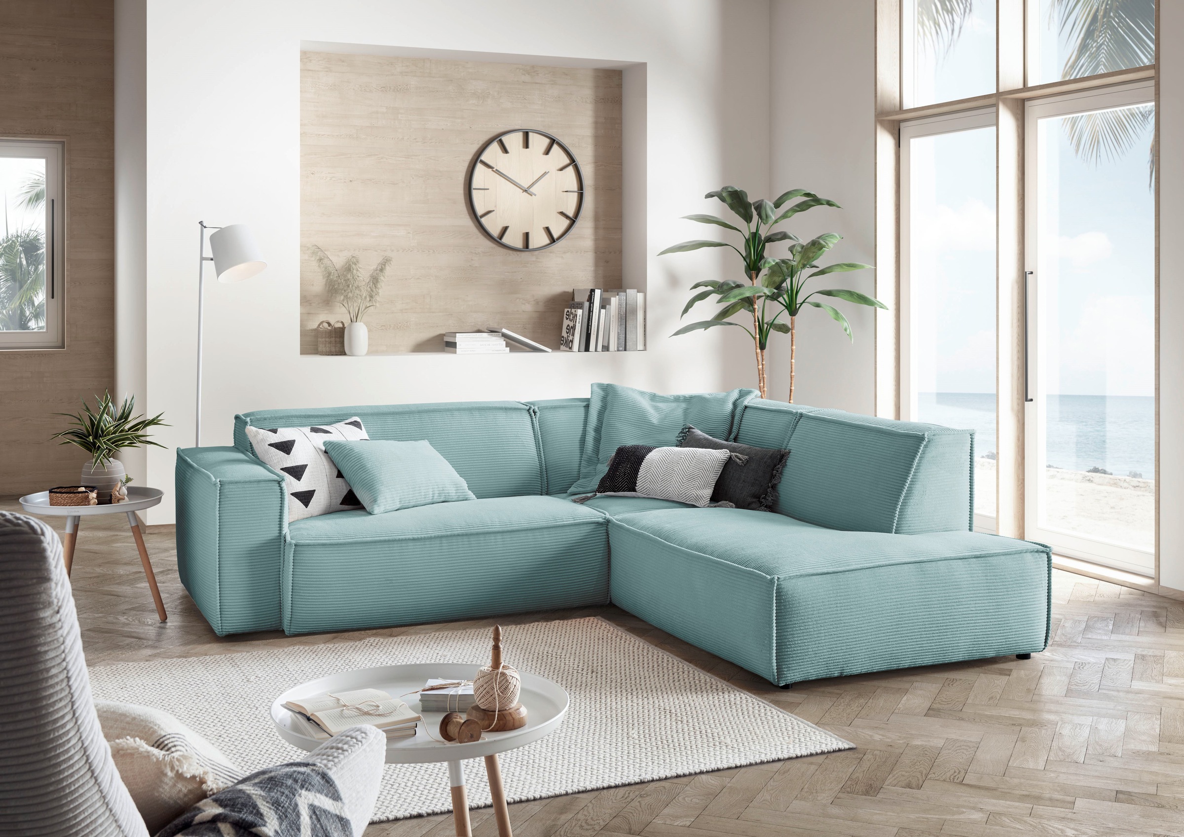 3C Candy Ecksofa »Matteo in elegant, kubischer Formensprache, bequem, L-For günstig online kaufen