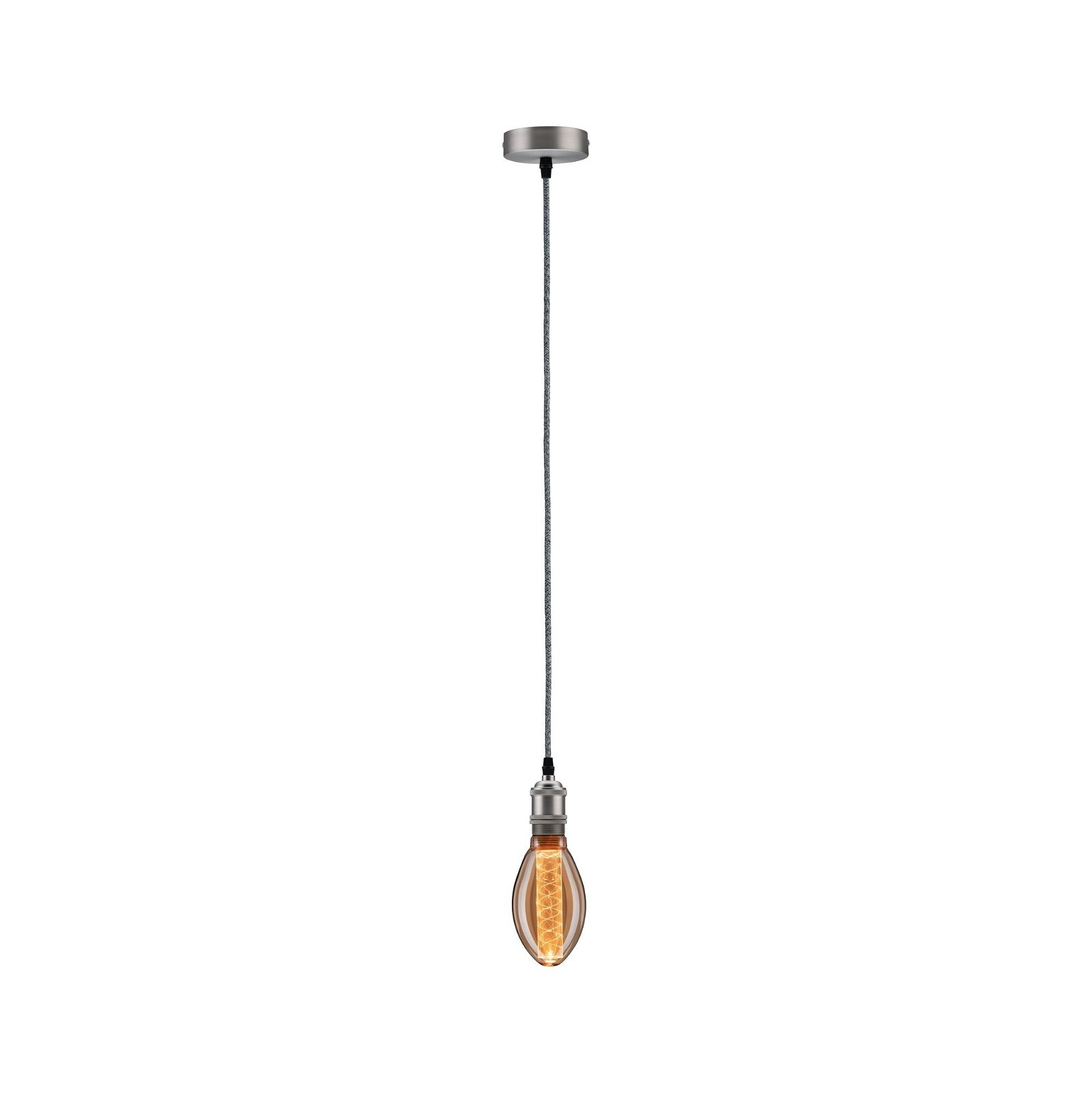 Paulmann Pendelleuchte »Neordic Eldar max. 1x60W Nickel gebürstet 230V Metall«, 1 flammig, Leuchtmittel E27 | ohne Leuchtmittel, E27
