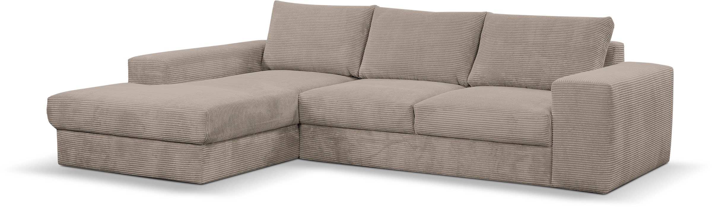 WERK2 Ecksofa Rozzana, in modischem Cord-Bezug