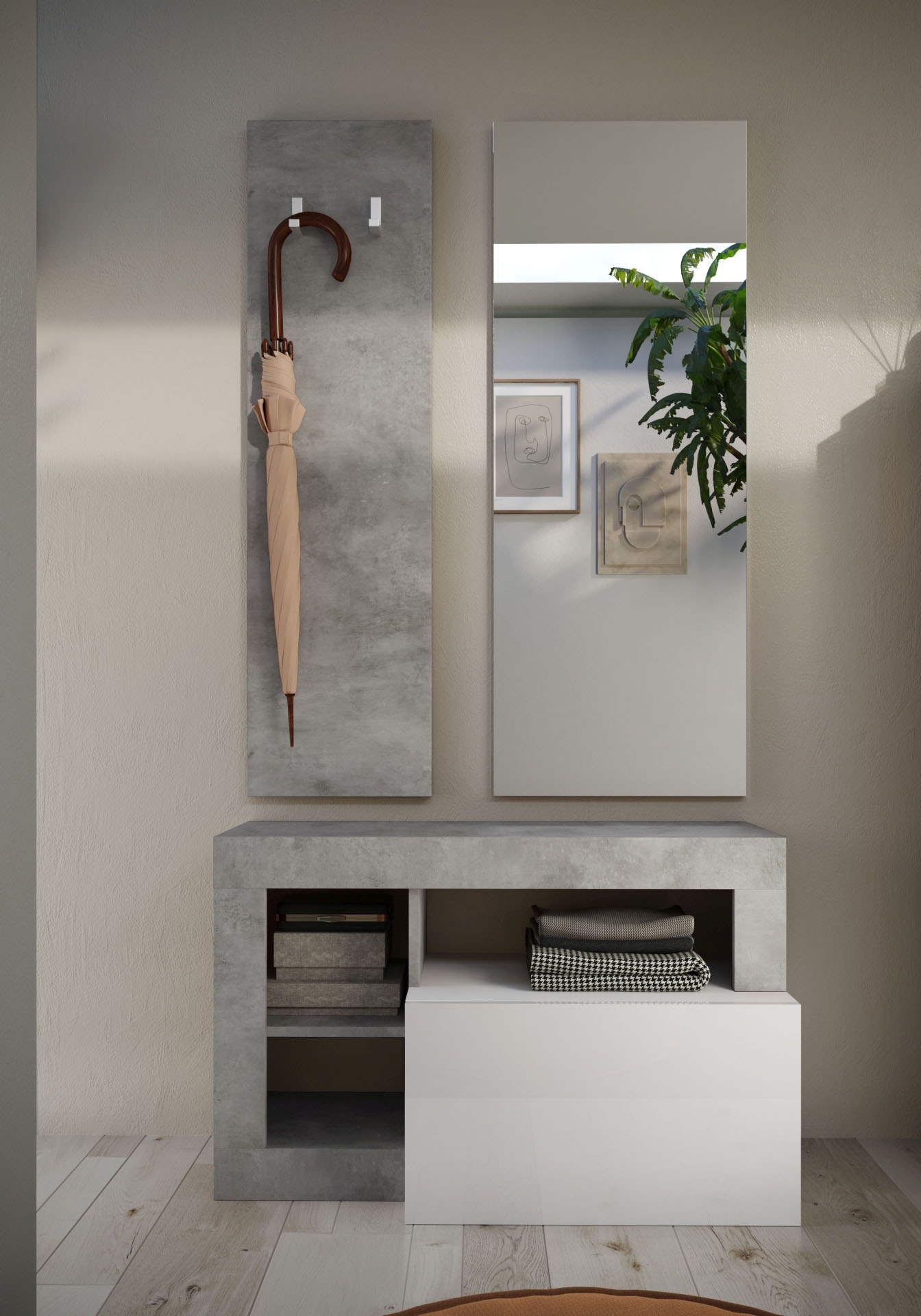 INOSIGN Garderoben-Set »Hamburg« bestehend aus Garderobenbank, Garderobenpa günstig online kaufen