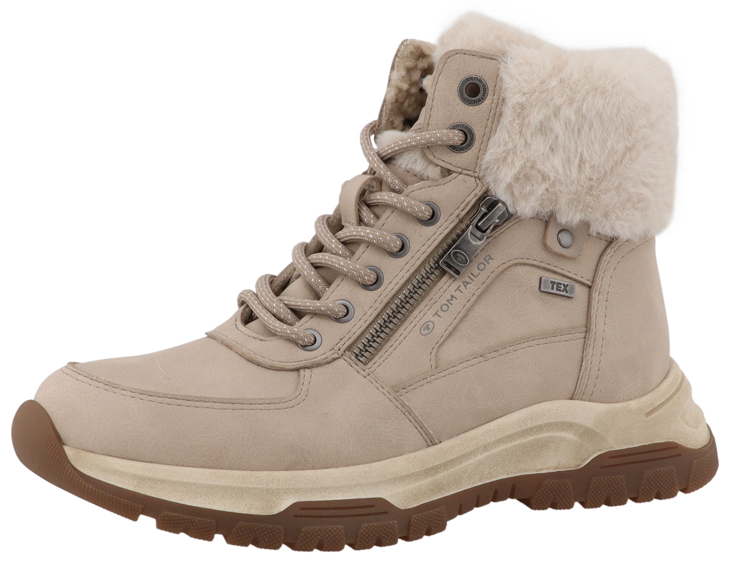 TOM TAILOR Winterboots  Winterboots, Schnürboots mit TEX-Membrane, Weite G
