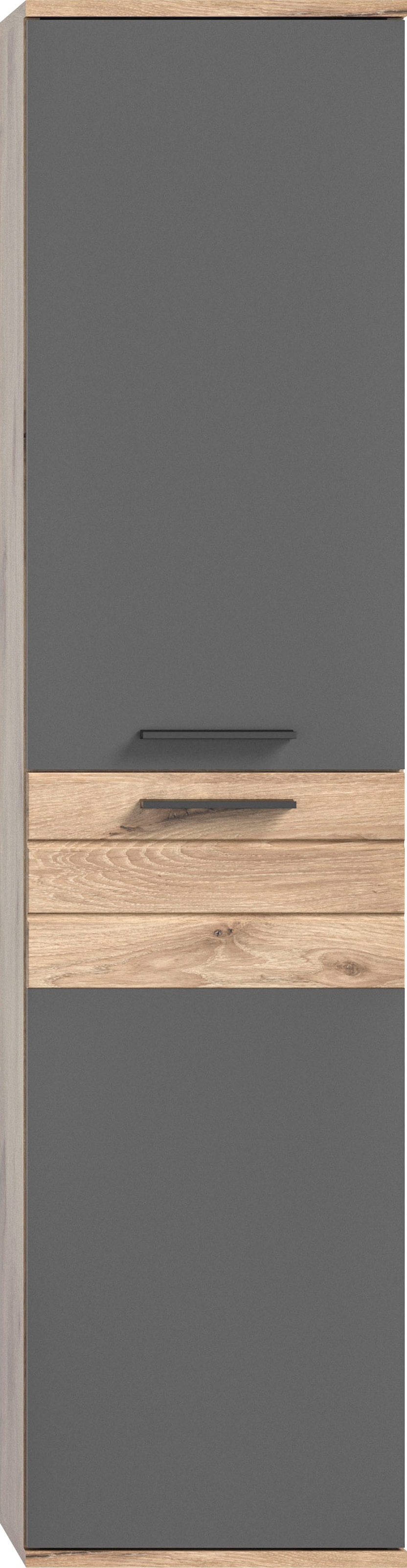 INOSIGN Badmöbel-Set »Riga, 4 teilig, inklusive Keramik-Aufsatzwaschbecken, bestehend aus:«, (Set, 4 St.), Waschtisch-Set, Hängeschrank, Badspiegel, Midischrank
