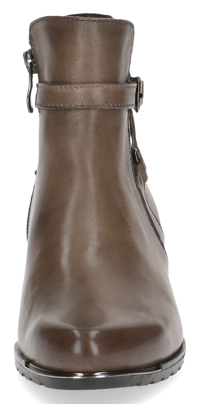Caprice Stiefelette, Blockabsatz, Boots mit Zierschnalle und Zierriemchen