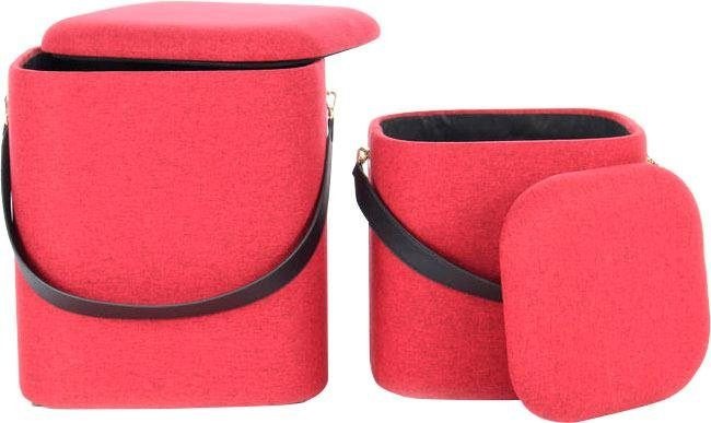 Kayoom Hocker »Arabella 225 2er-Set, abnehmbare Sitzfläche, Lagerfläche im günstig online kaufen