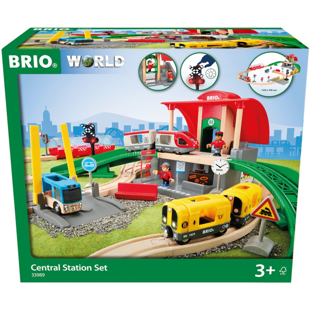 BRIO® Spielzeug-Eisenbahn »BRIO® WORLD, Großes City Bahnhof Set«