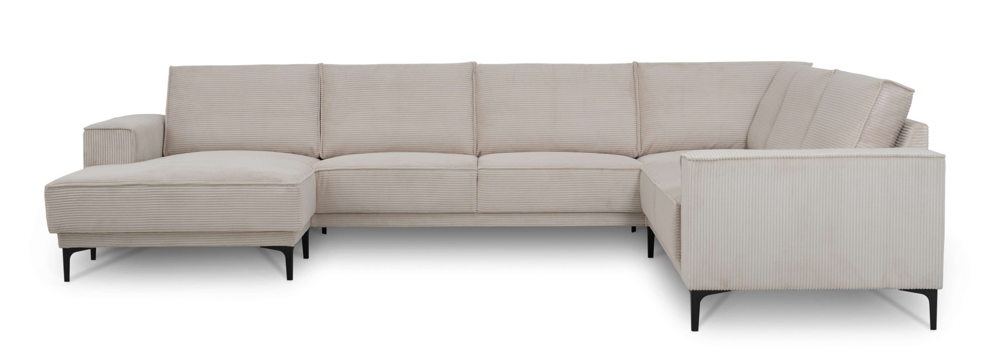 PLACES OF STYLE Wohnlandschaft »XXL Sofa Oland, Struktur, Flachgewebe, Luxu günstig online kaufen