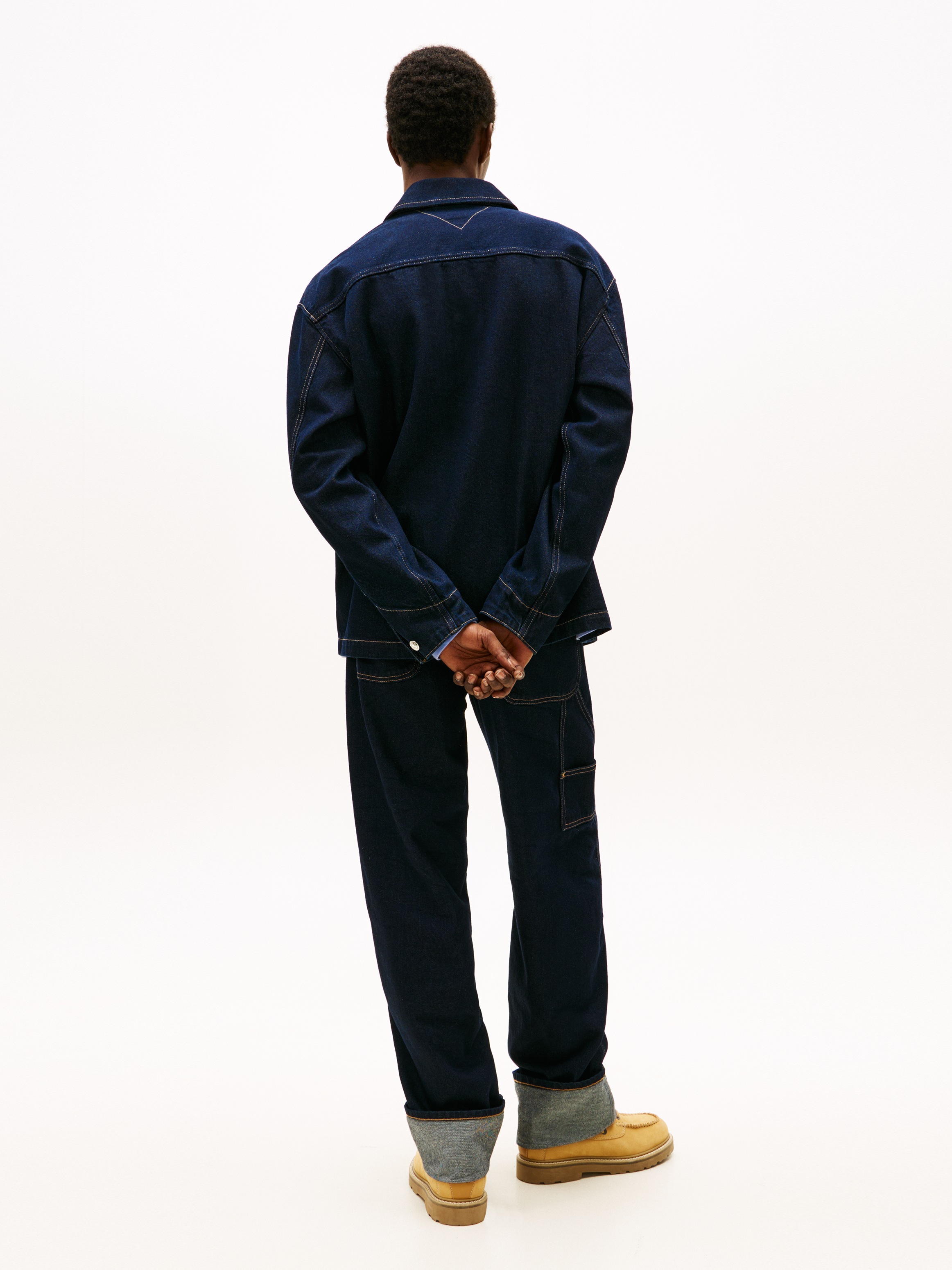 Tommy Jeans Jeansjacke »CHORE JACKET« Relaxed Fit, halbgespreizter Kragen