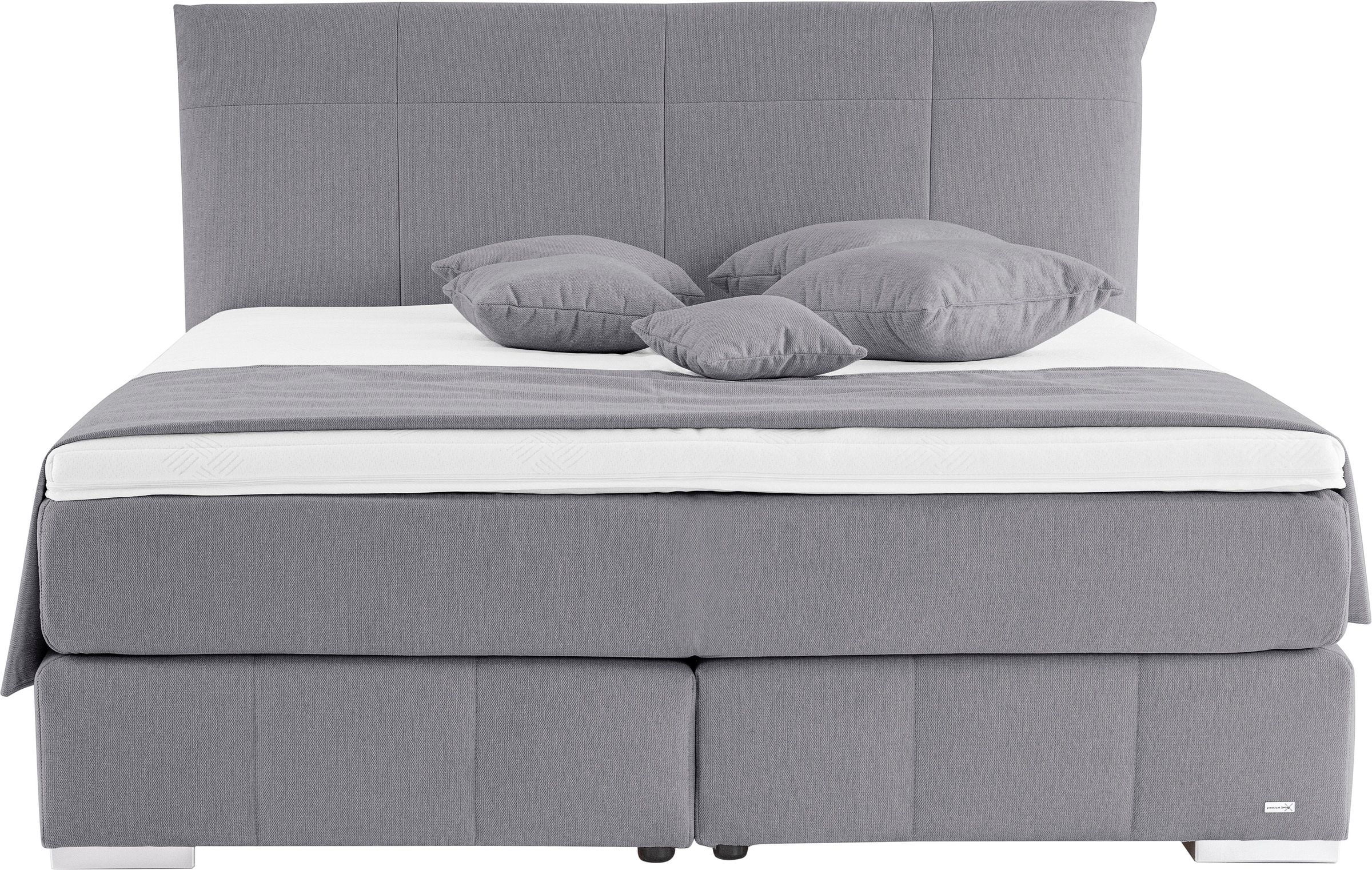 alina Boxspringbett »Luga«, 188 cm breit, inkl. Matratze und Komfortschaum-Topper