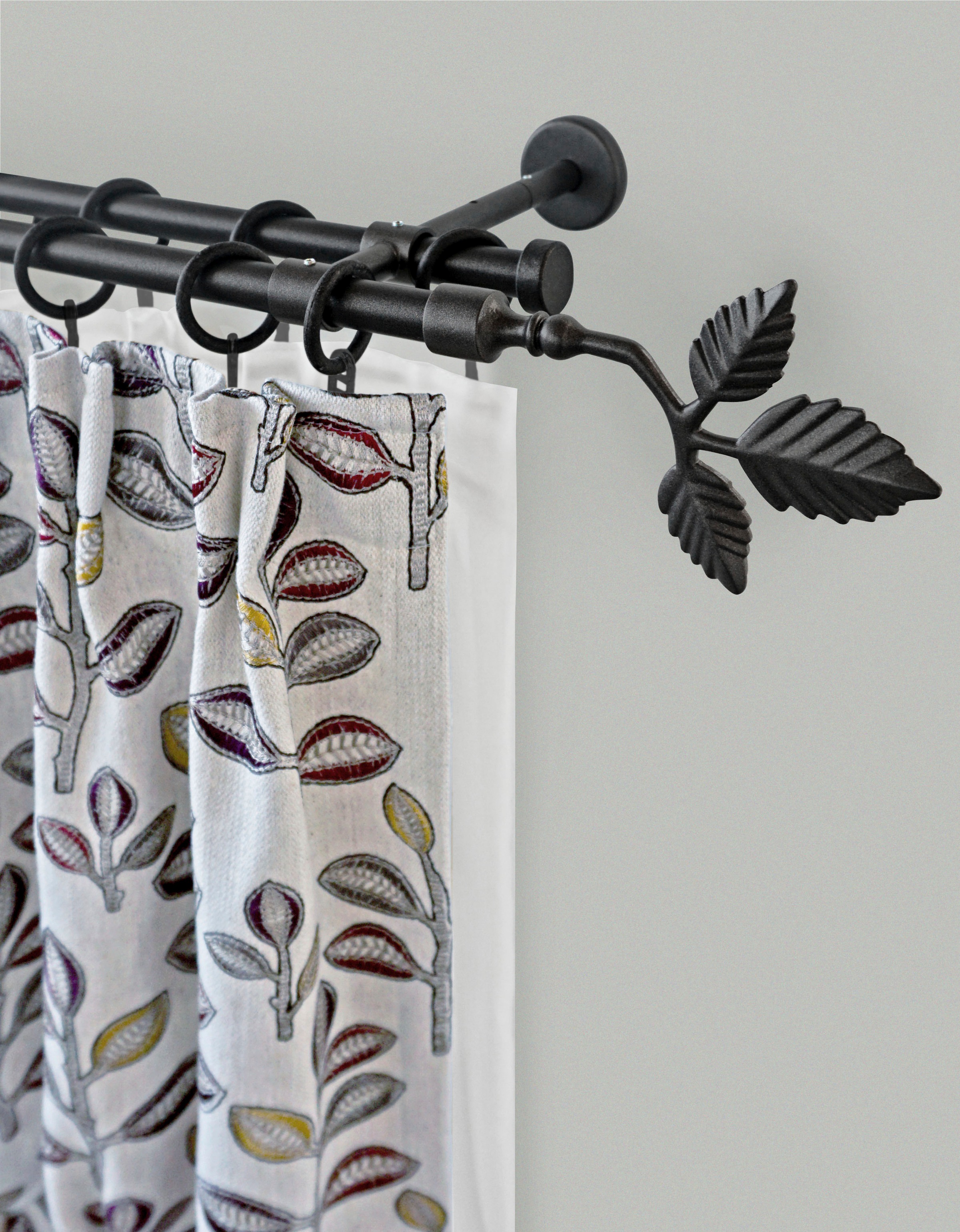 GARESA Gardinenstange »RUSTIKA« Ø 16 mm 2 läufig-läufig Wunschmaßlänge;Träg günstig online kaufen