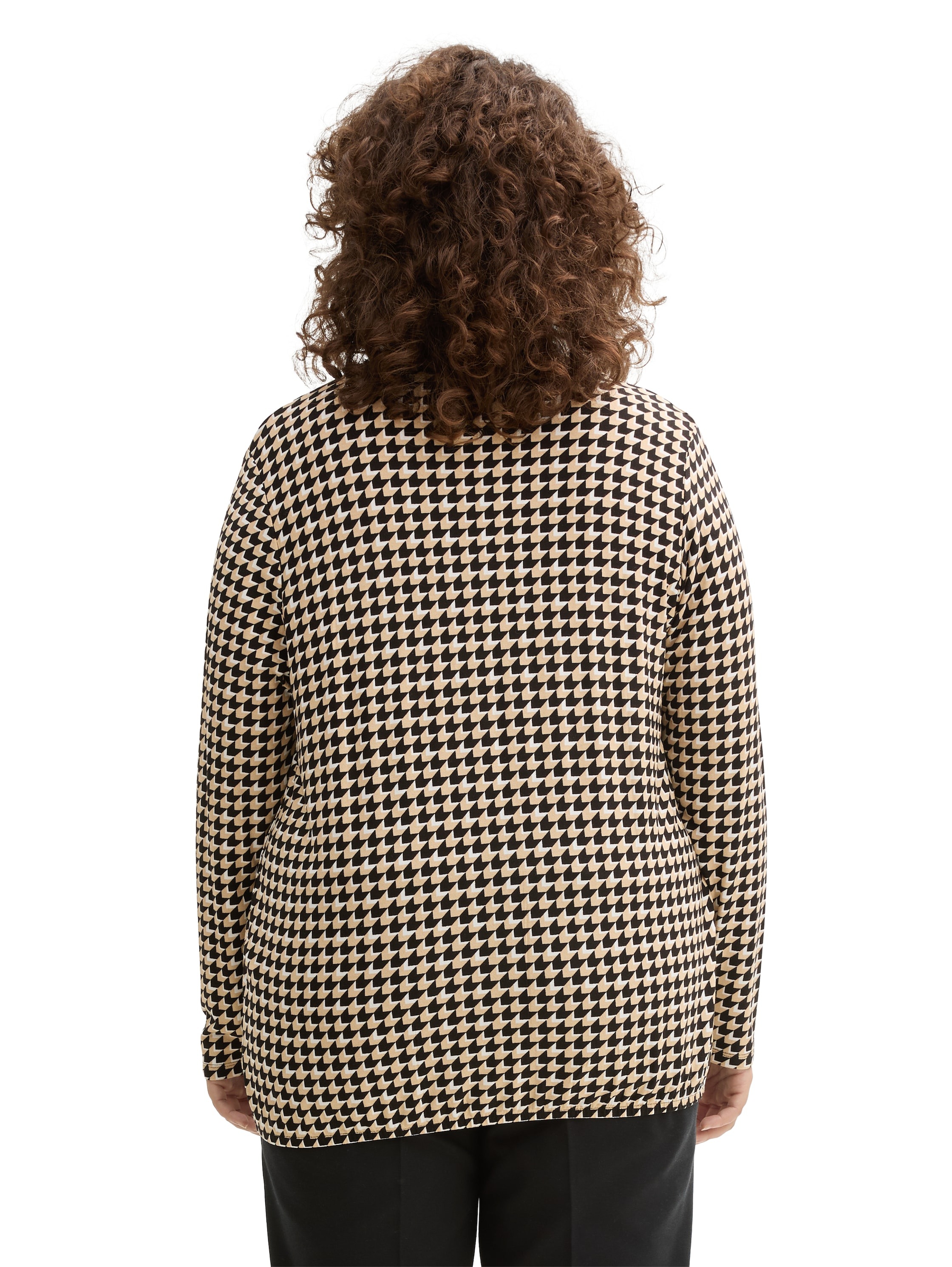 TOM TAILOR PLUS Langarmshirt, mit Muster