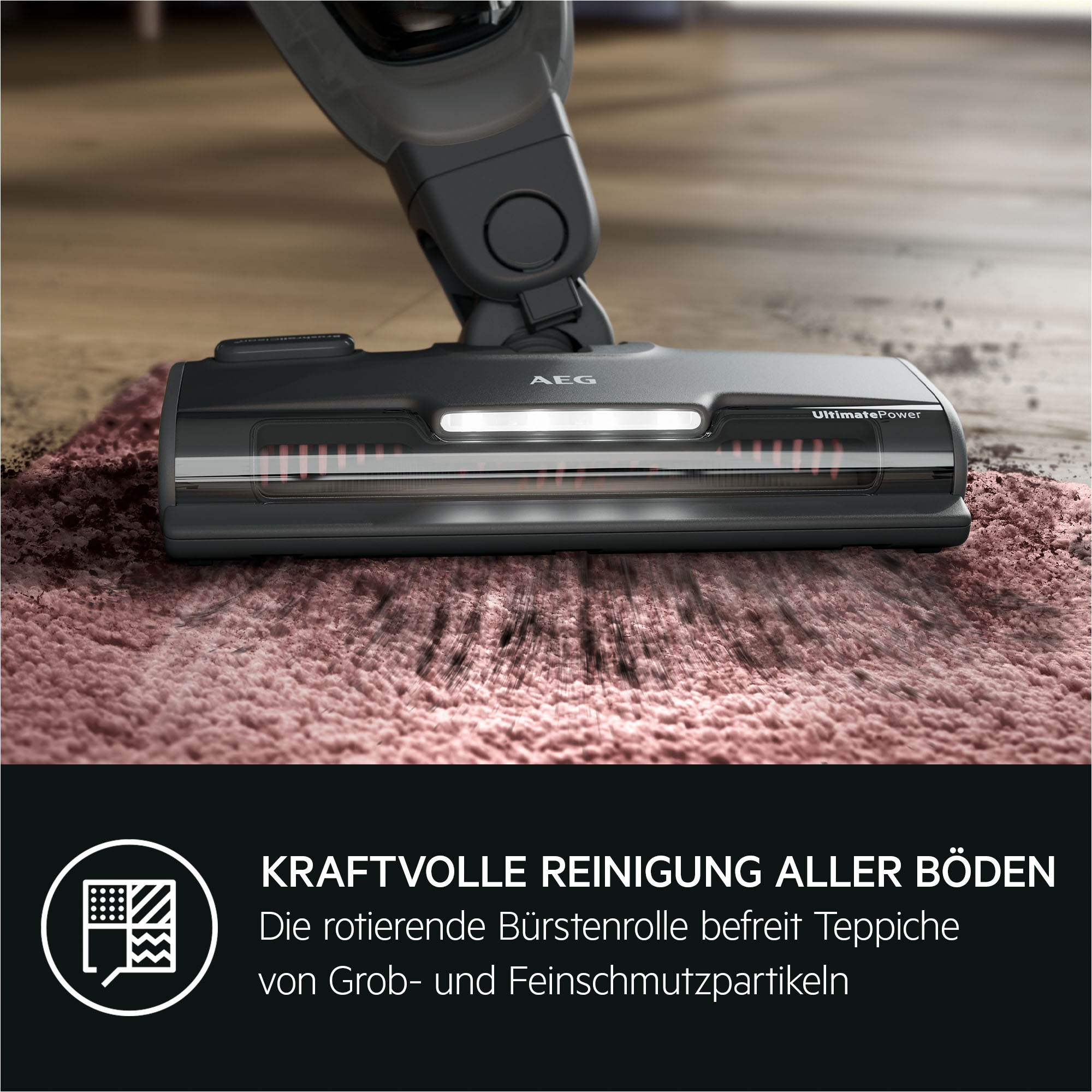 AEG Akku-Hand-und Stielstaubsauger »HYGIENIC 5000 AKKU-STAUBSAUGER (AS52H212XN)« 2in1, leise 79 dB(A), 58 % Recyclingmaterial, bis zu 50 Min. Laufzeit