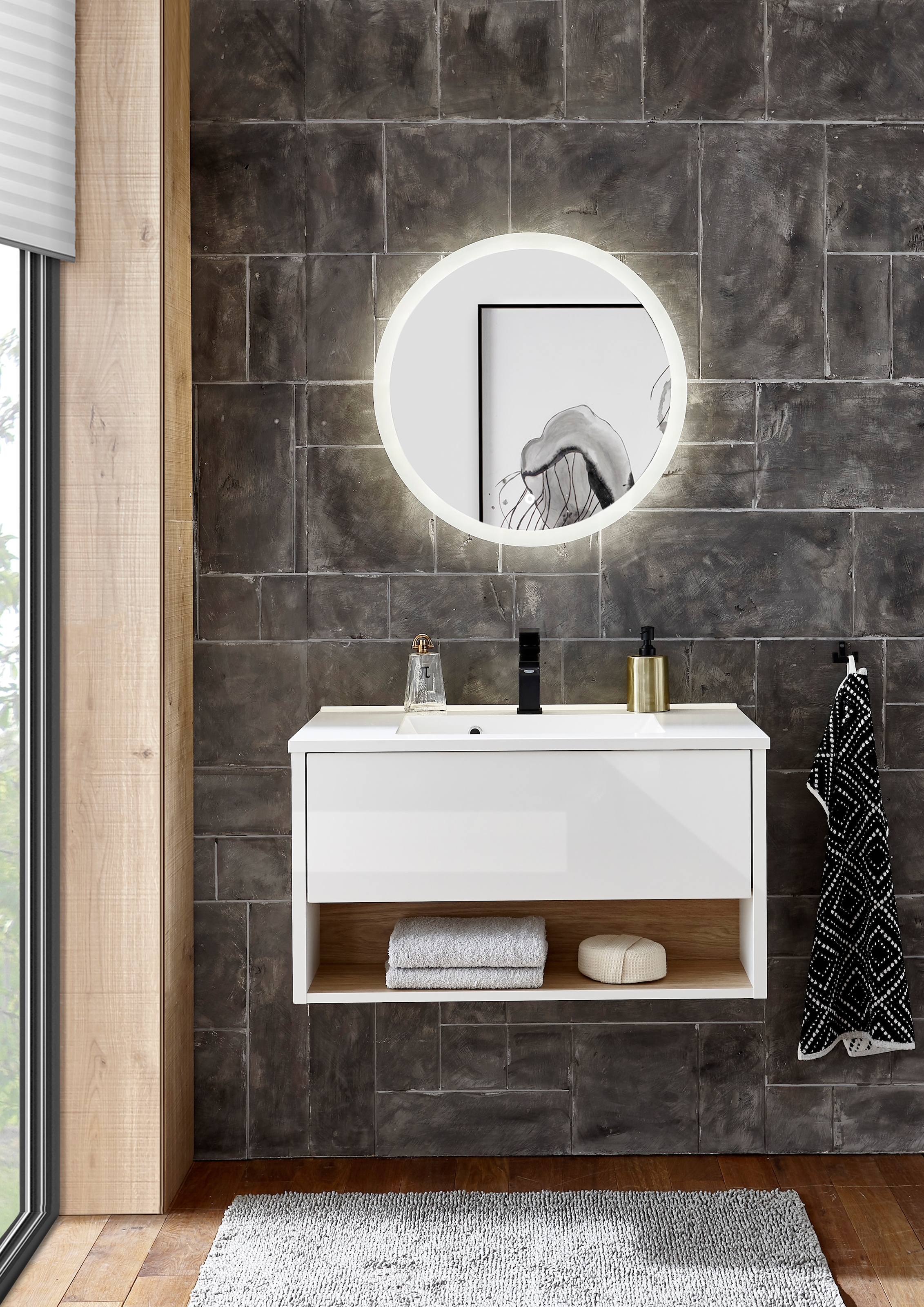 Places of Style LED-Lichtspiegel »Spiegel R80«