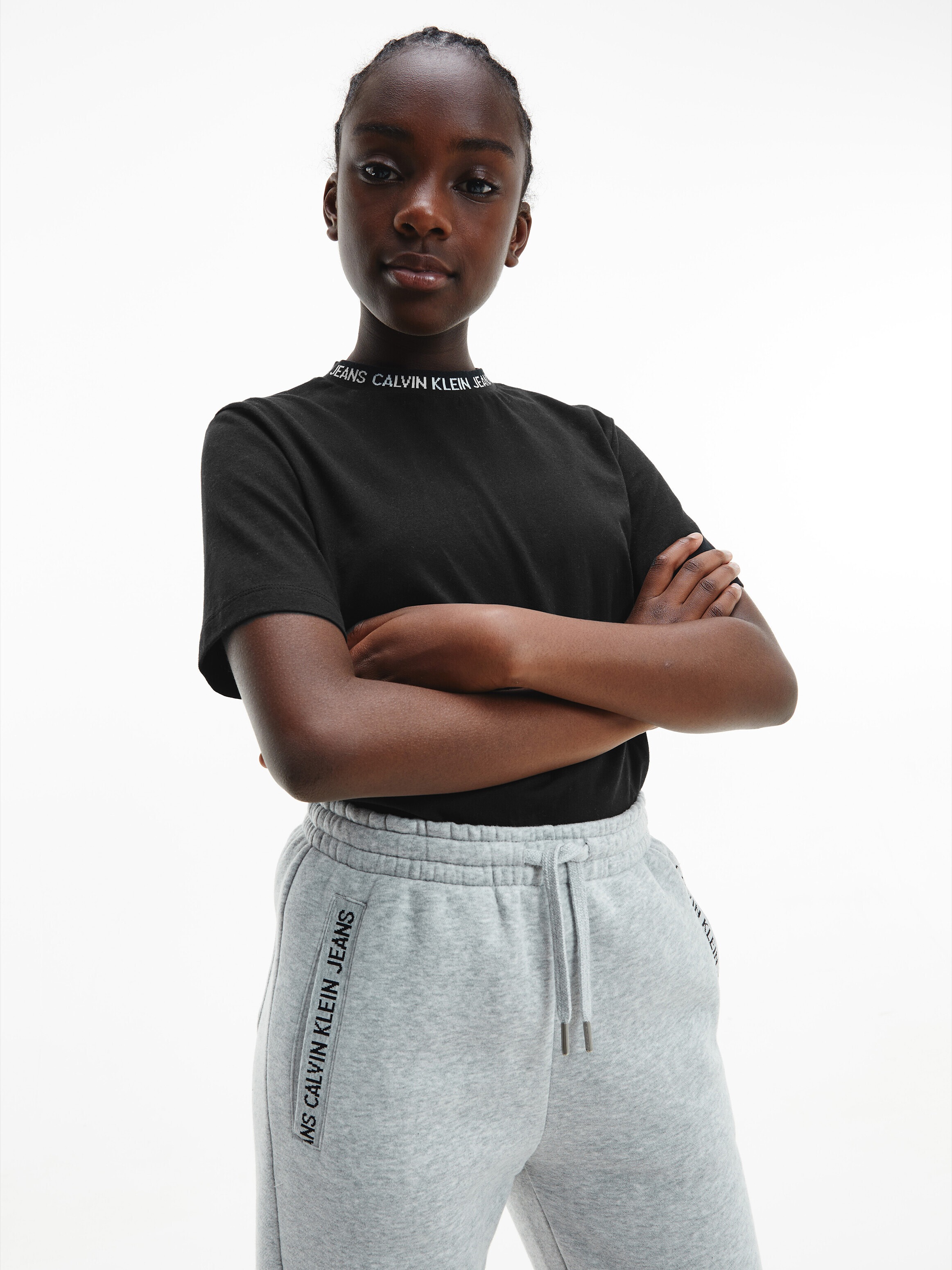 Calvin Klein Jeans T-Shirt »INTARSIA LOGO T-SHIRT« für Kinder bis 16 Jahre, Logoschriftzug am Ausschnitt