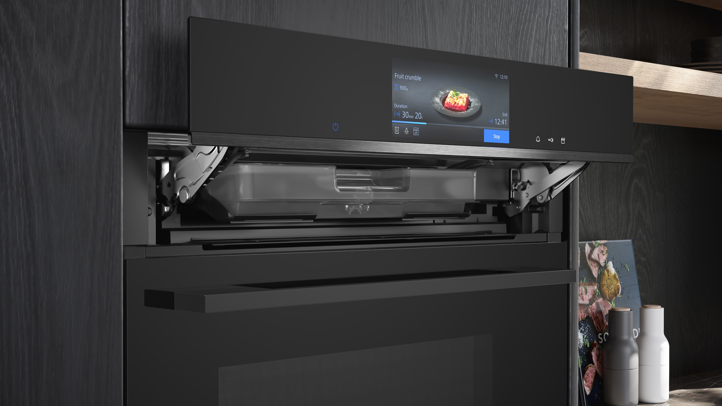 SIEMENS Dampfbackofen iQ700 »HS738G3B2« mit Teleskopauszug nachrüstbar