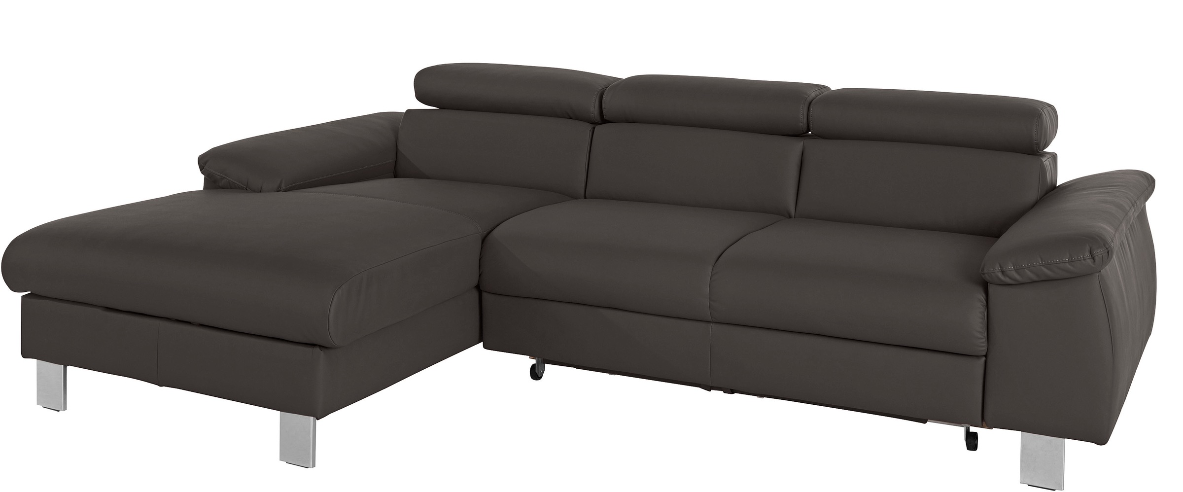 COTTA Ecksofa »Komaris L-Form, B: 244 cm« mit Kopfteilverstellung, optional günstig online kaufen