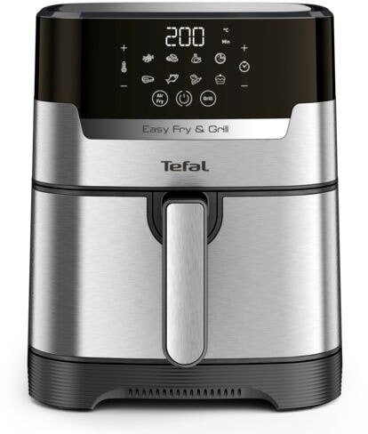 Tefal Fritteuse »Easy Fry & Grill Deluxe«, 1400 W, Heißluftfritteuse & Grill, Display, 4,2 L, 8 Kochprogramme, EY505D