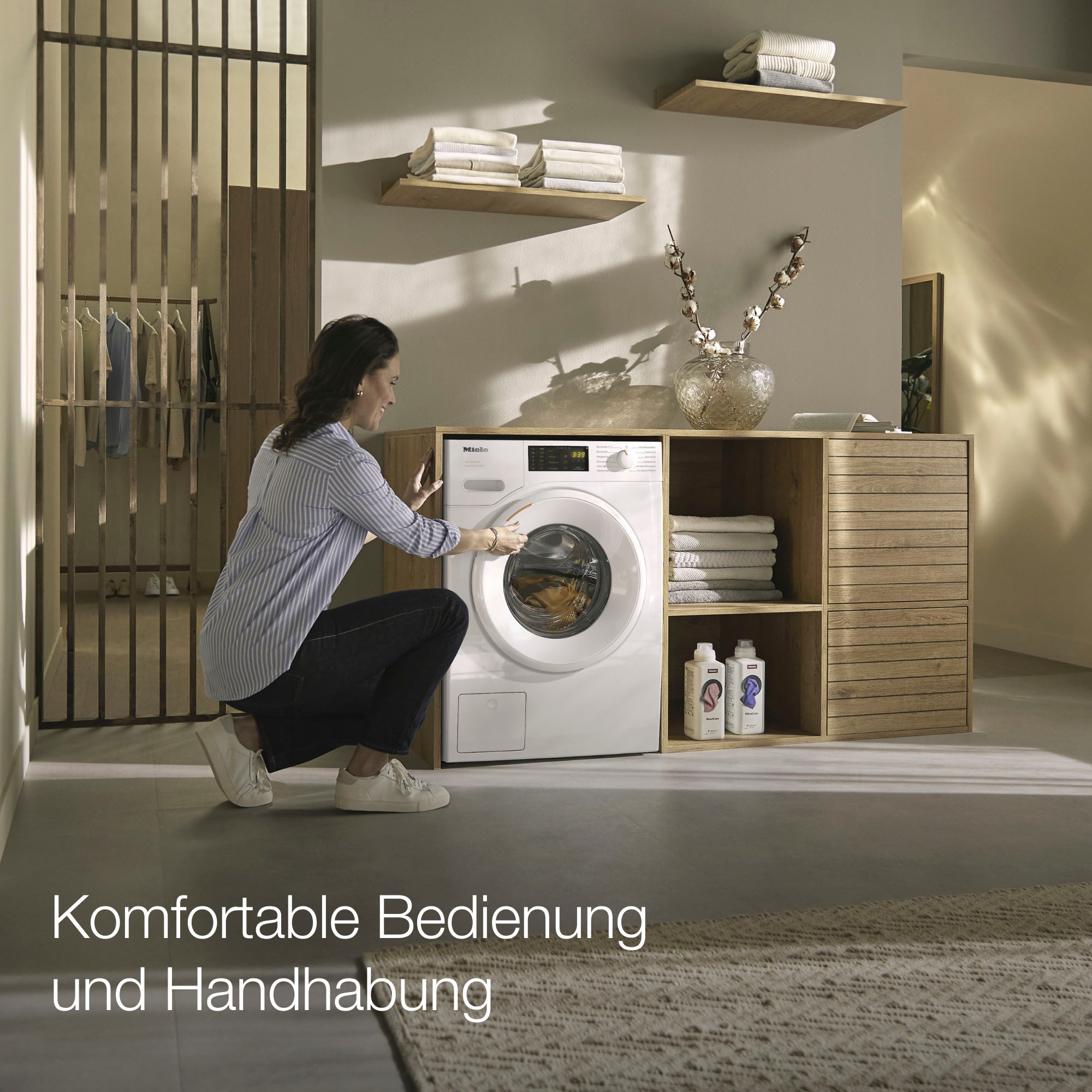 Miele Waschmaschine »WDD131 WPS GuideLine«, WDD131 WPS GuideLine, 8 kg, 1400 U/min, GuideLine für Sehbehinderte