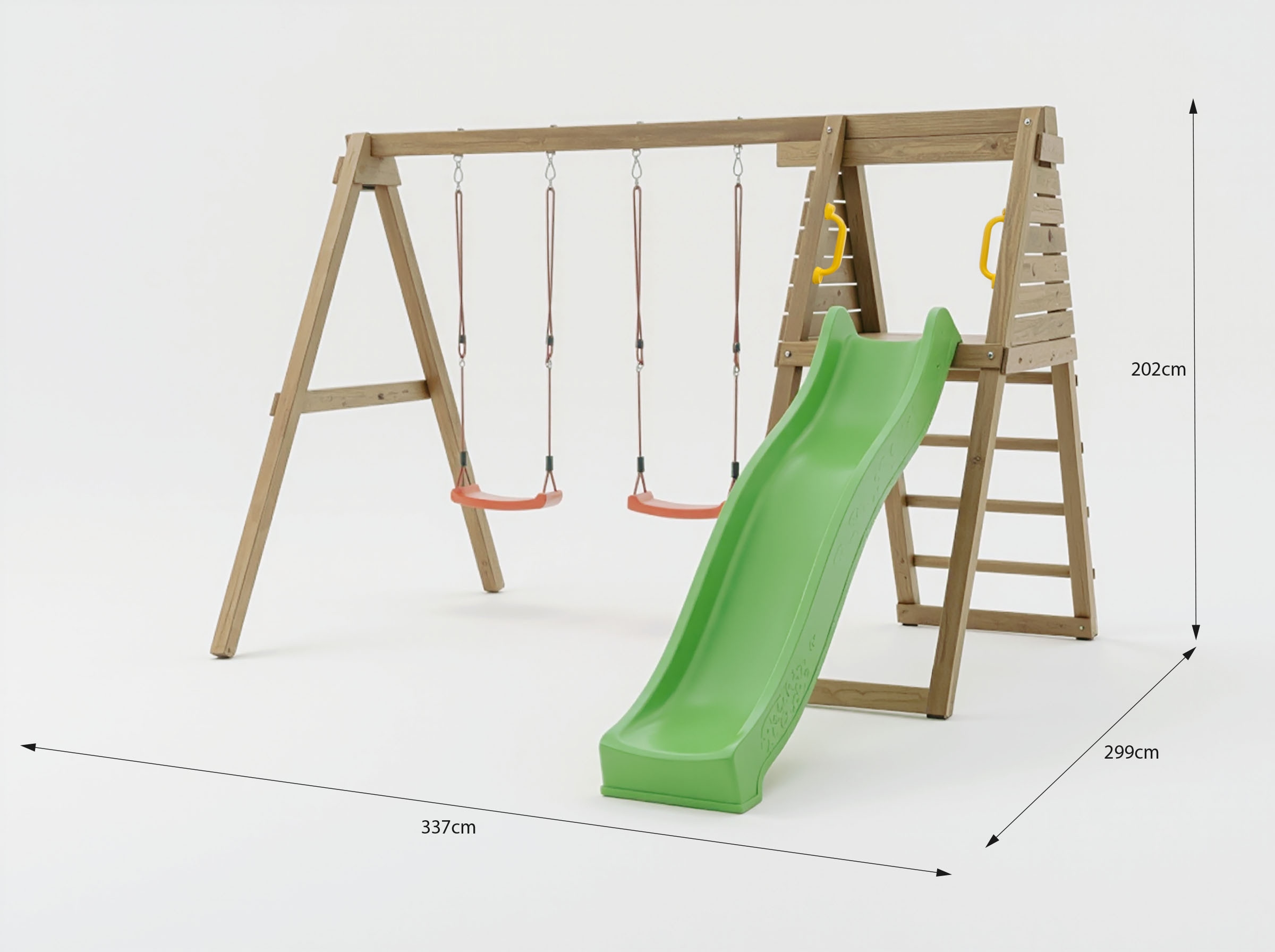 FUNGOO Spielturm »MaxPlay - Gym« mit Rutsche und Doppelschaukel