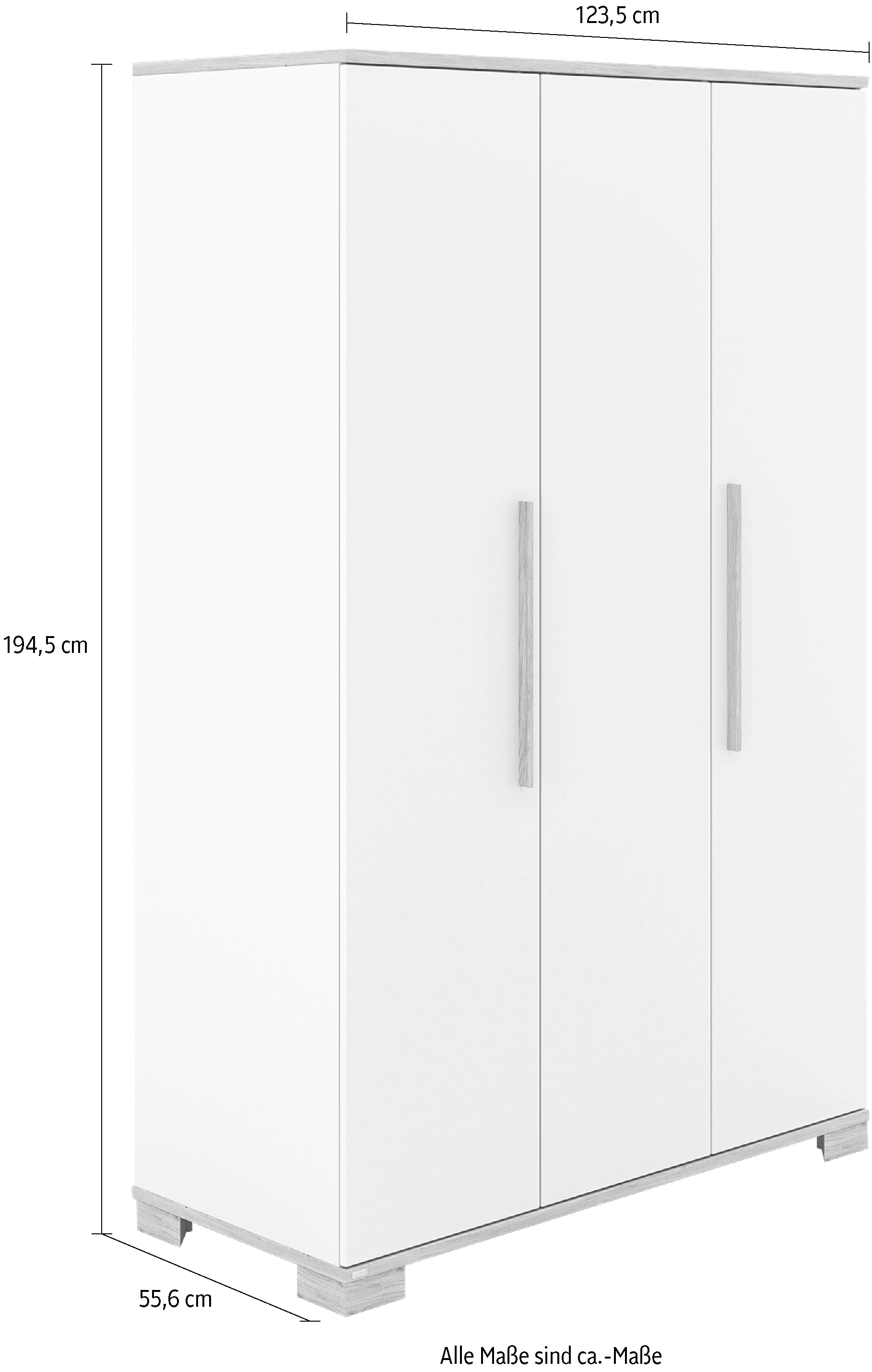 PAIDI Kleiderschrank »YOLANDA 3T«, enormes Platzangebot mit vielen Einlegeböden und Kleiderstange