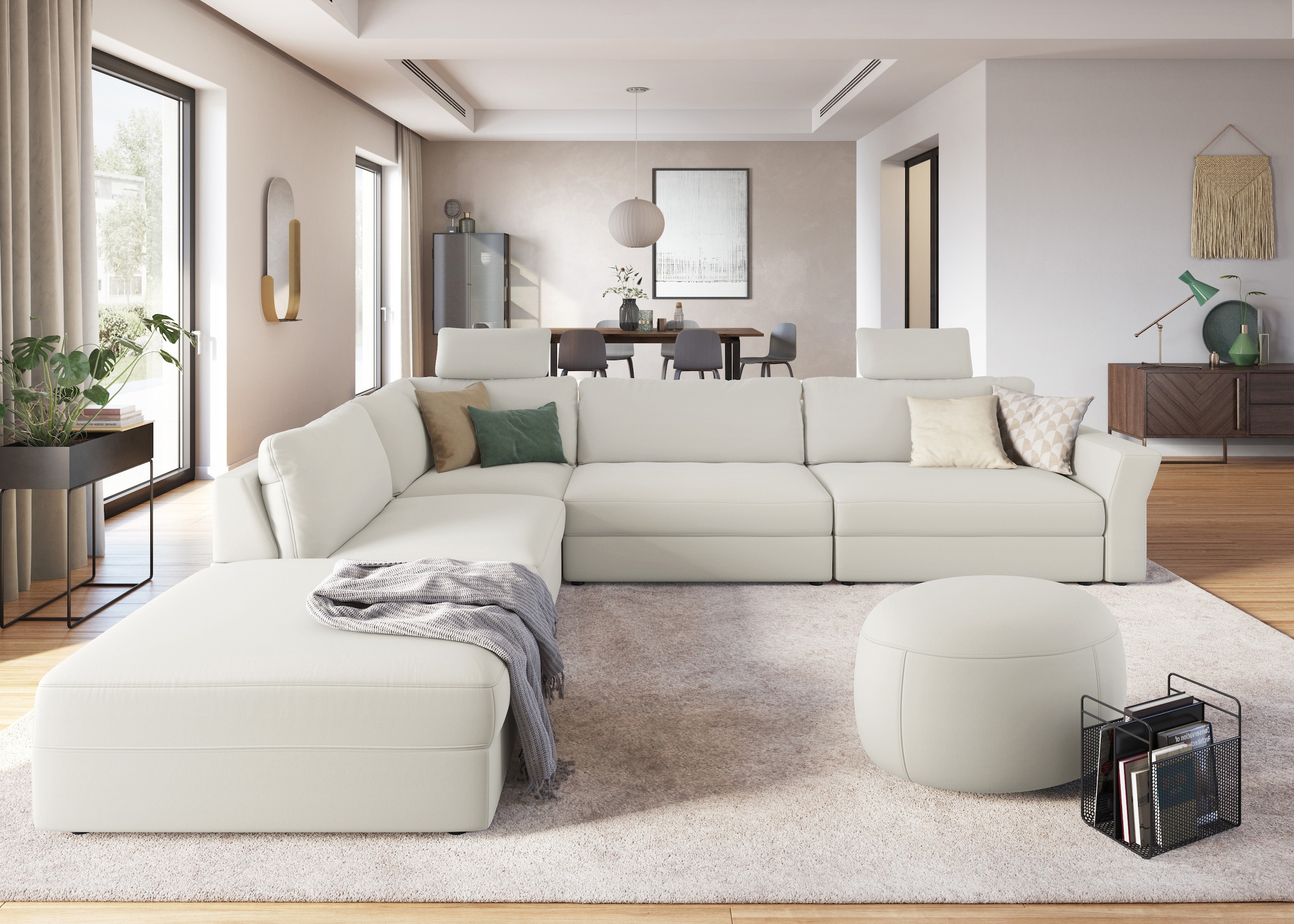 sit&more Ecksofa »Cadabra L-Form«, Breite 356 cm, mit Sitztiefenverstellung günstig online kaufen