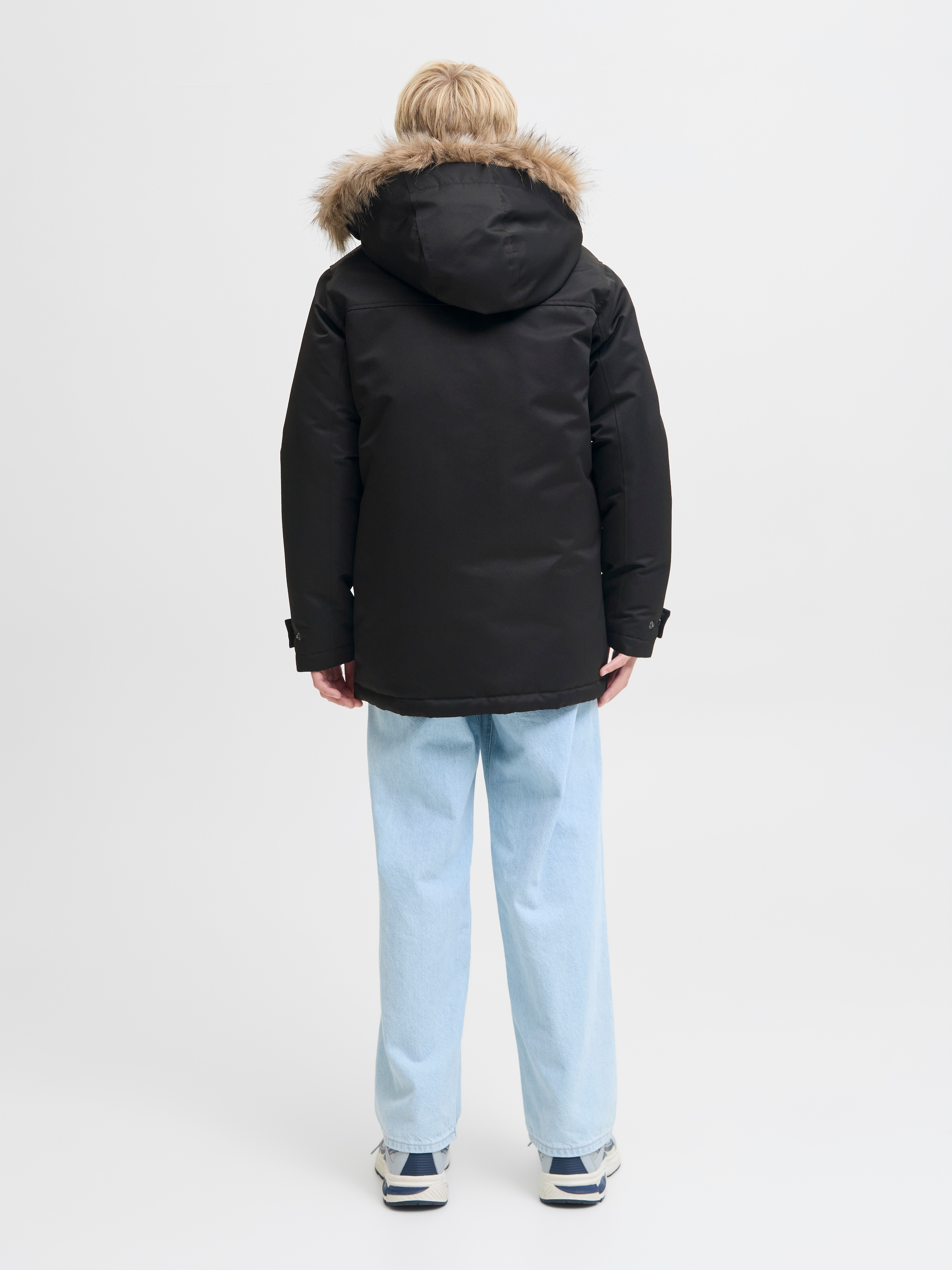 Jack & Jones Junior Parka »JJCHARLIE DETACHABLE FAUX FUR PARK JNR«, mit Kapuze