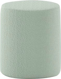 Vipack Polsterhocker »Moon, Hocker in rund, mit flauschigem Bouclé Stoff«, (B/H/T ca. 41x41,5x41cm, bis 80 kg belastbar), als Sitzgelegenheit o. Nachttisch, 41 cm ∅, Bouclé Stoff, in 4 Farben