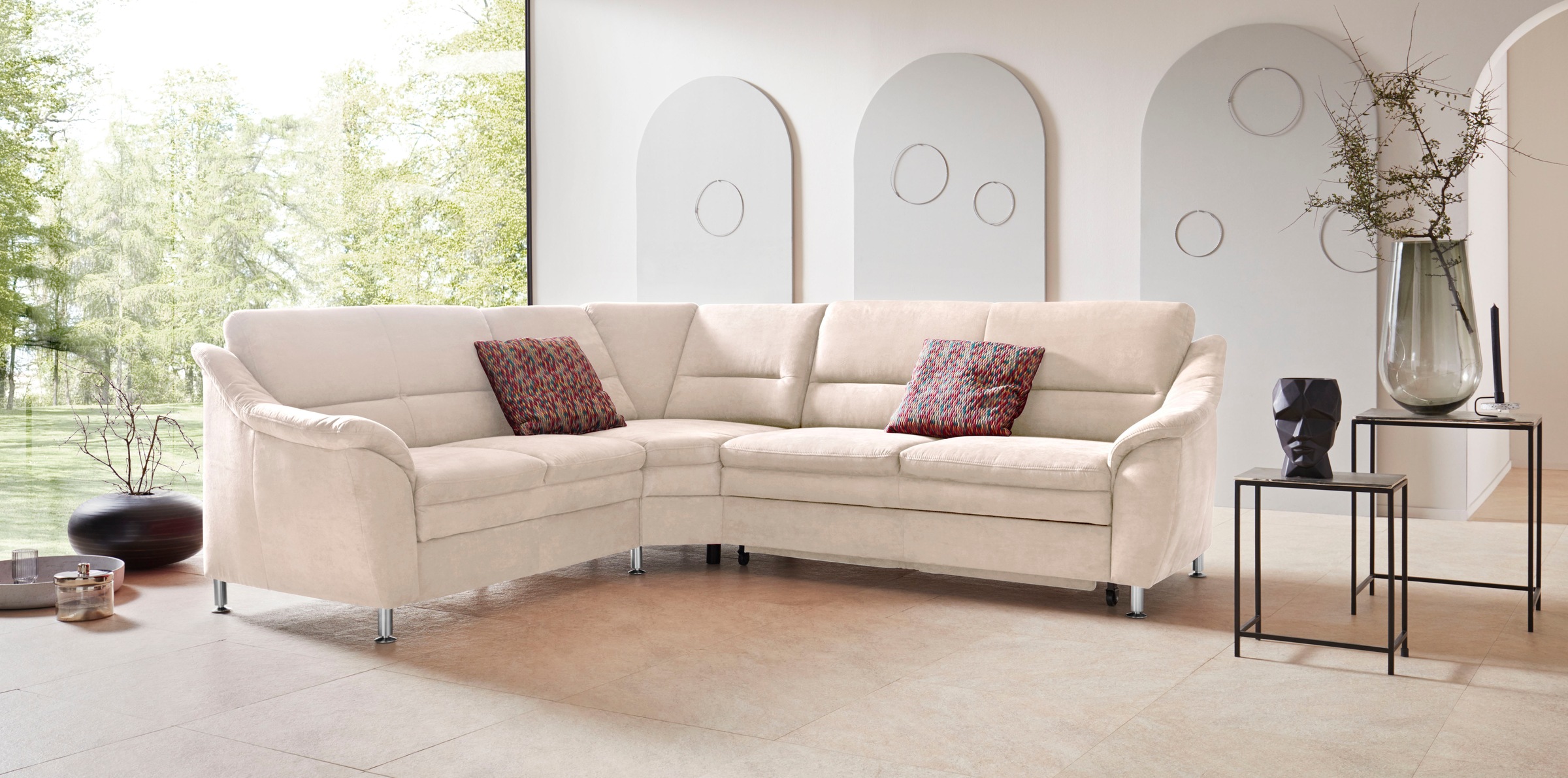Places of Style Ecksofa »Cardoso L-Form«, mit Trapezecke für mehr Sitzkomfo günstig online kaufen