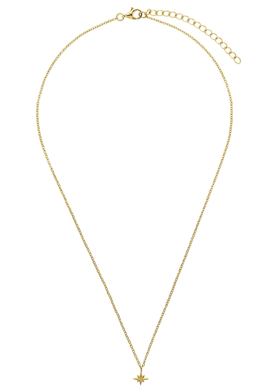 Amor Kette mit Anhänger »Stern« mit Zirkonia (synth.)