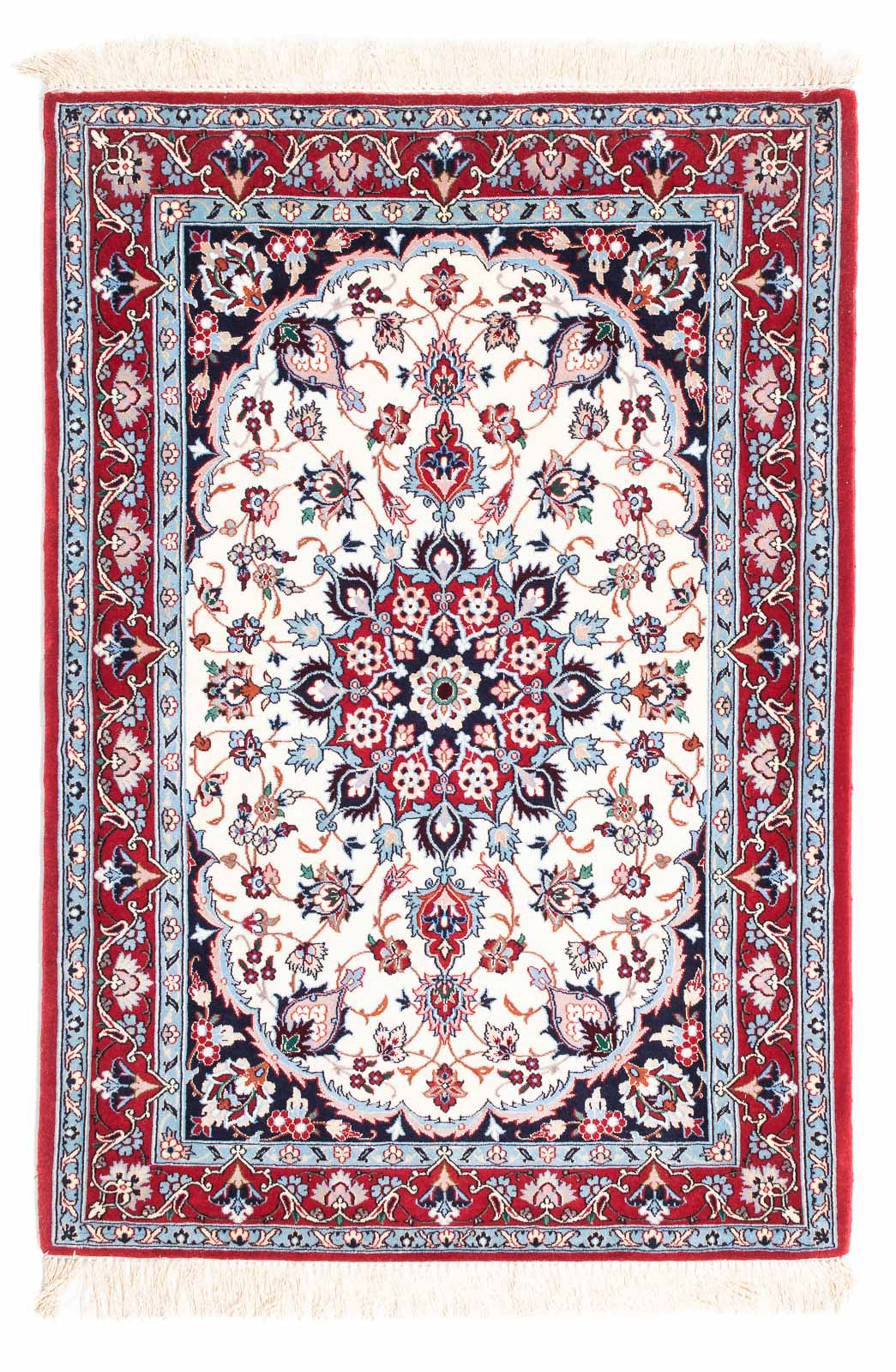 morgenland Orientteppich »Perser - Isfahan - Premium - 121 x 82 cm - beige« günstig online kaufen