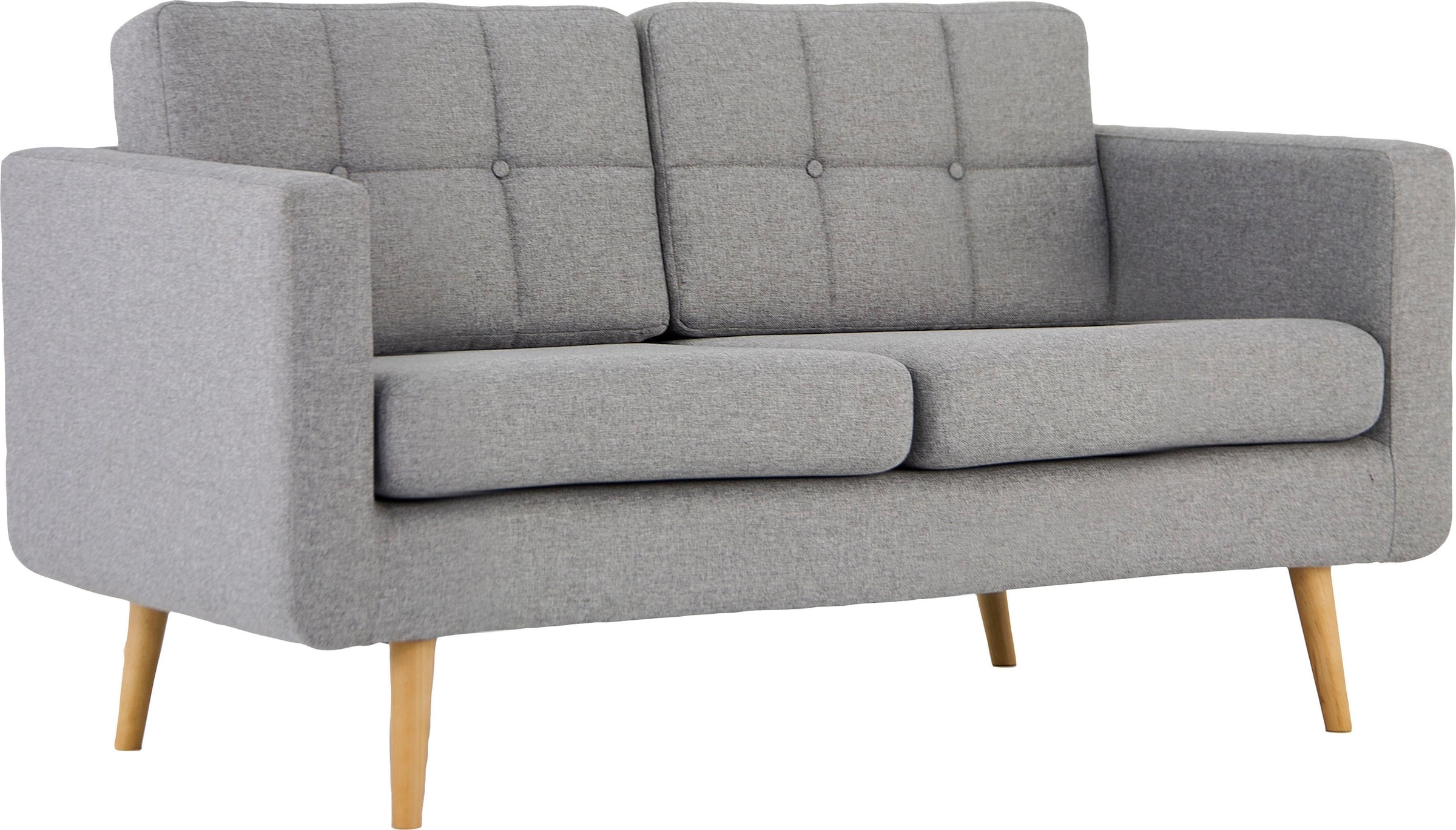 Home affaire 2-Sitzer »Brest« mit Knopfheftung und Steppung im Rücken, geradliniges Design