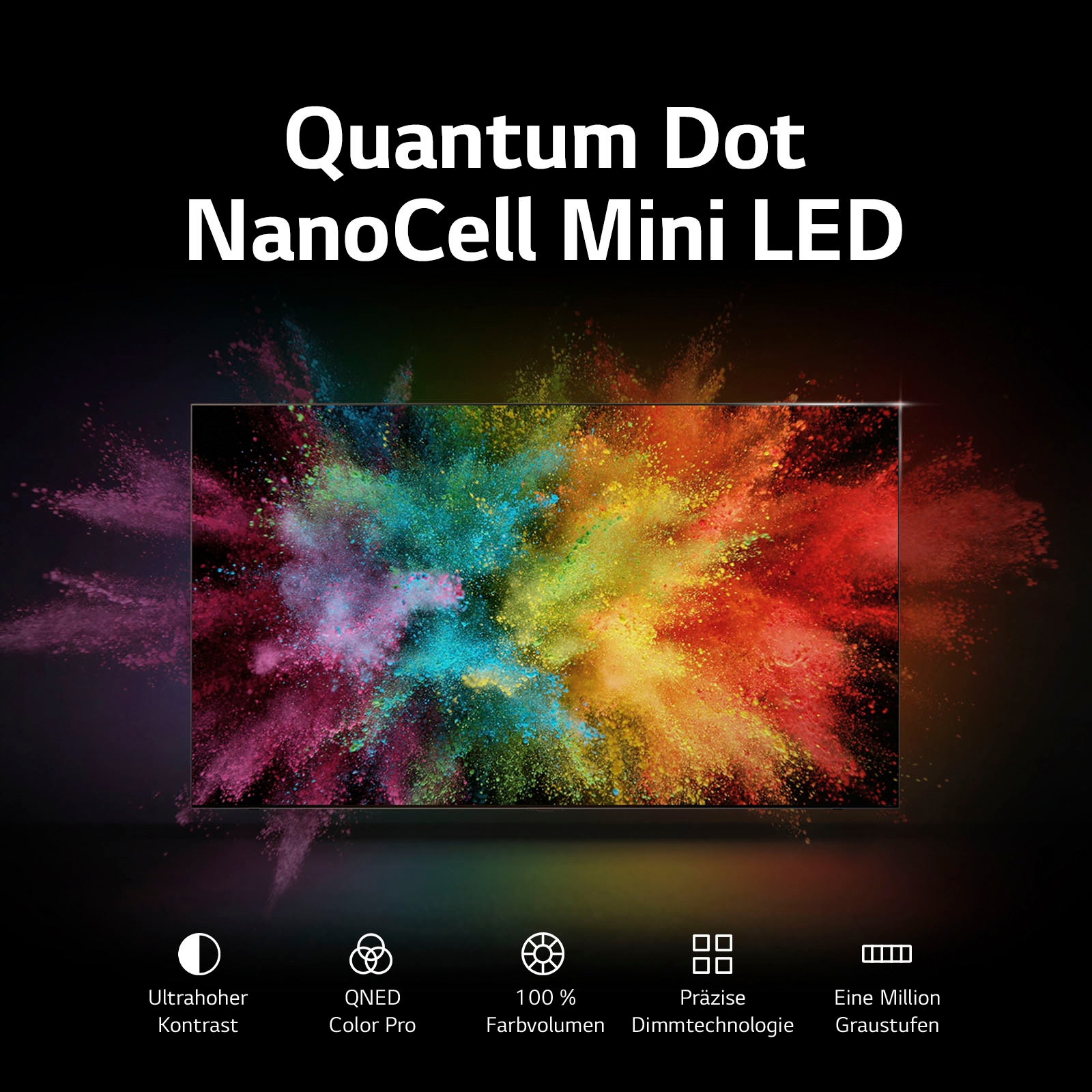 LG QNED-Fernseher »75QNED866RE«, 4K Ultra HD, Smart-TV, QNED MiniLED,bis zu 120Hz,α7 Gen6 4K AI-Prozessor,Dolby Vision & Atmos