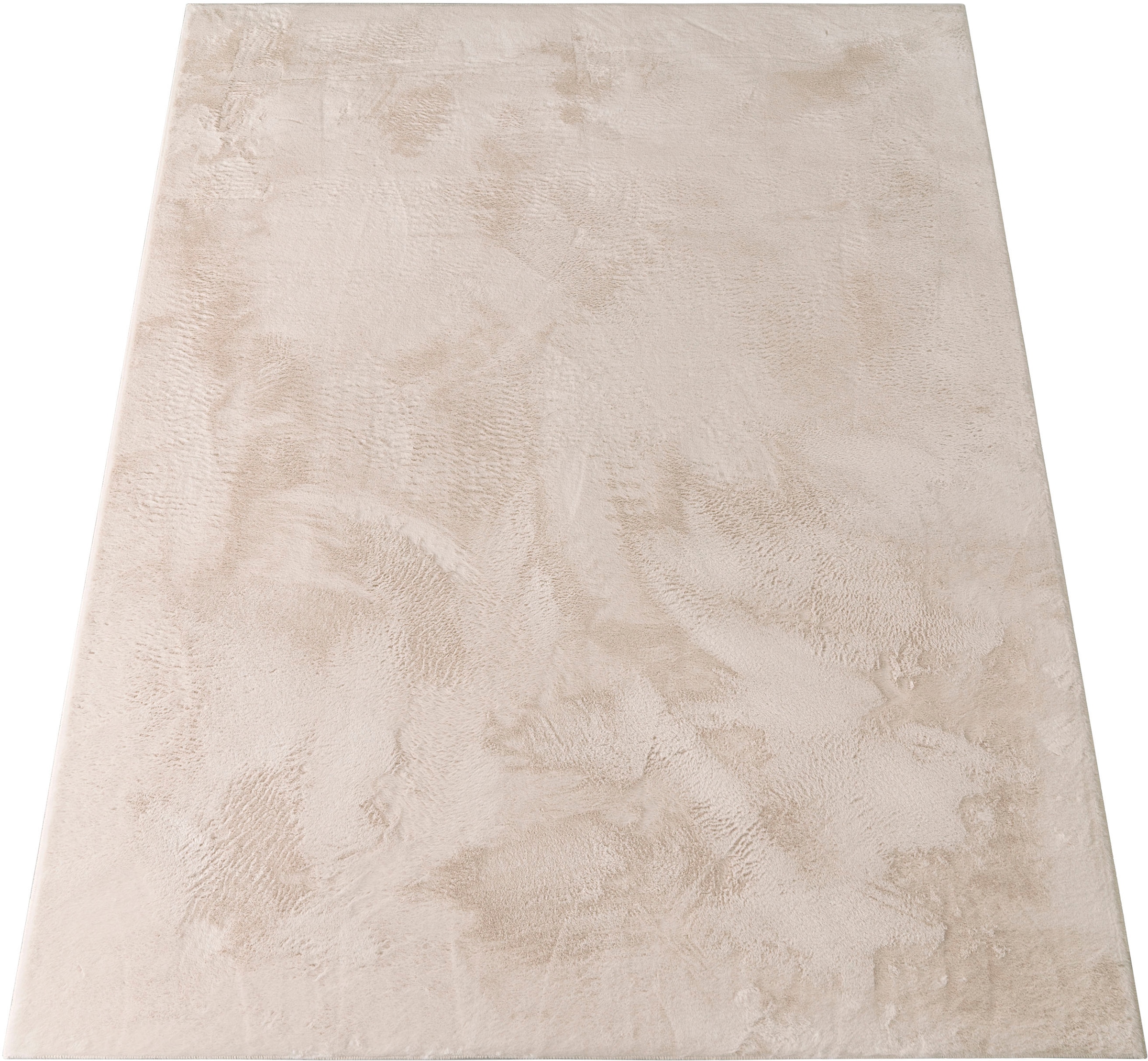 Fellteppich »Lottano«, rechteckig, 14 mm Höhe, Langflor, Kunstfell, Uni Farben, traumhaft weicher Flor, Wohnzimmer