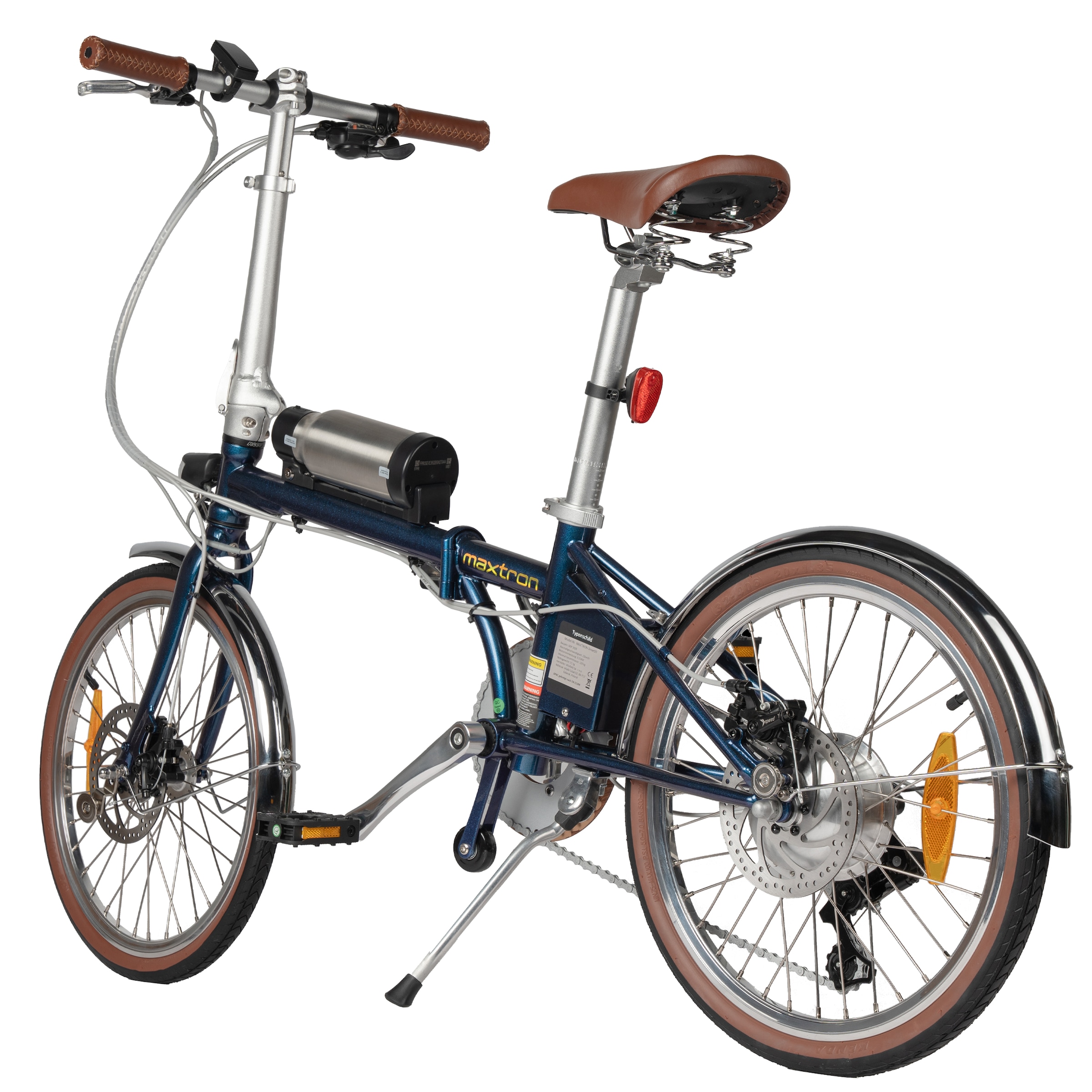Maxtron »Smart 20, Klapprad« 3 Gang Shimano Tourney Schaltwerk Kettenschaltung Heckmotor 250 W Kompakt und platzsparend für Alltag