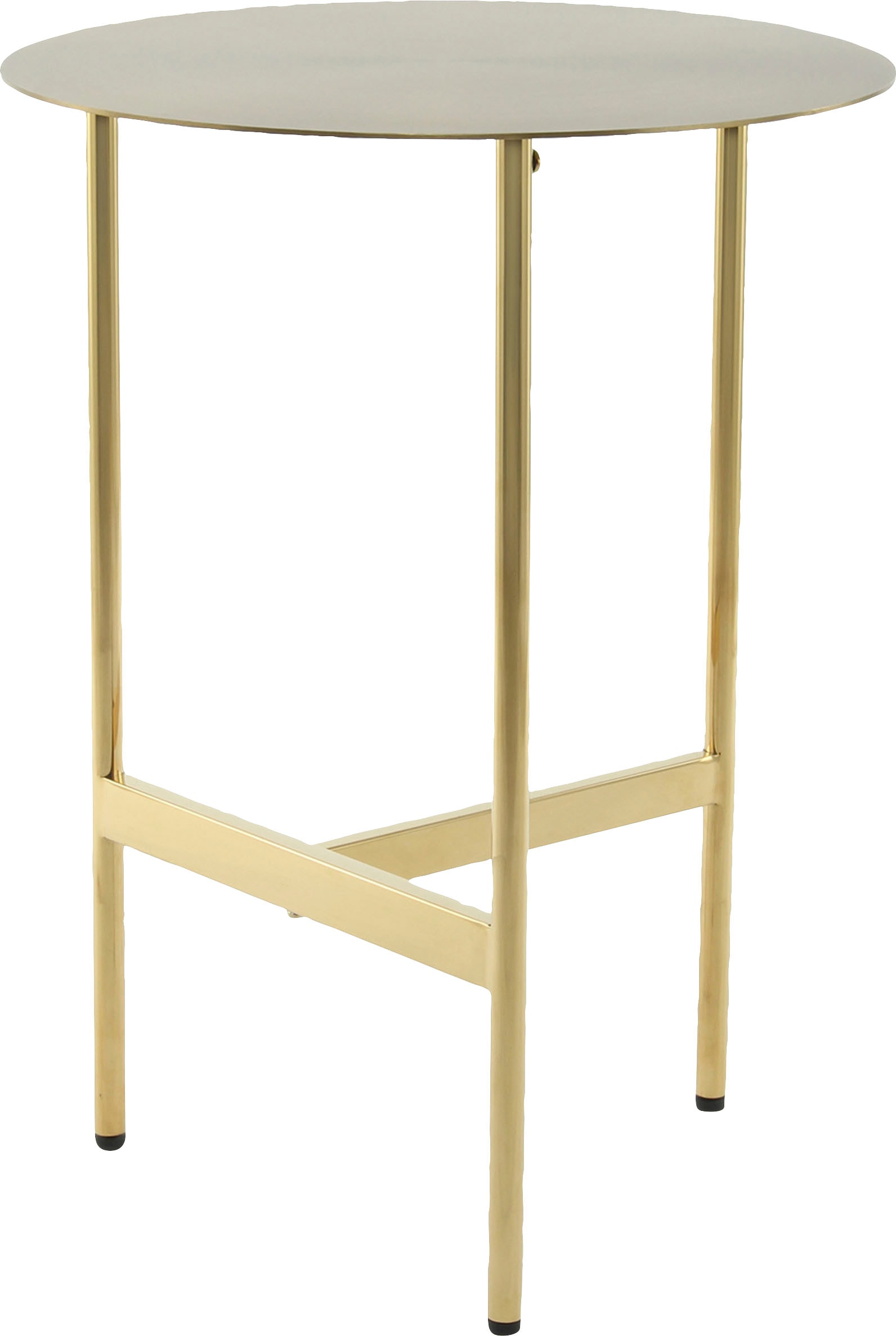 Kayoom Beistelltisch »Pema, Minimalistisches Design, Passt zu jedem Einrichtungsstil« 1 Stk. tlg. minimalistisches Gestelldesign aus Edelstahl, runde Ablagefläche