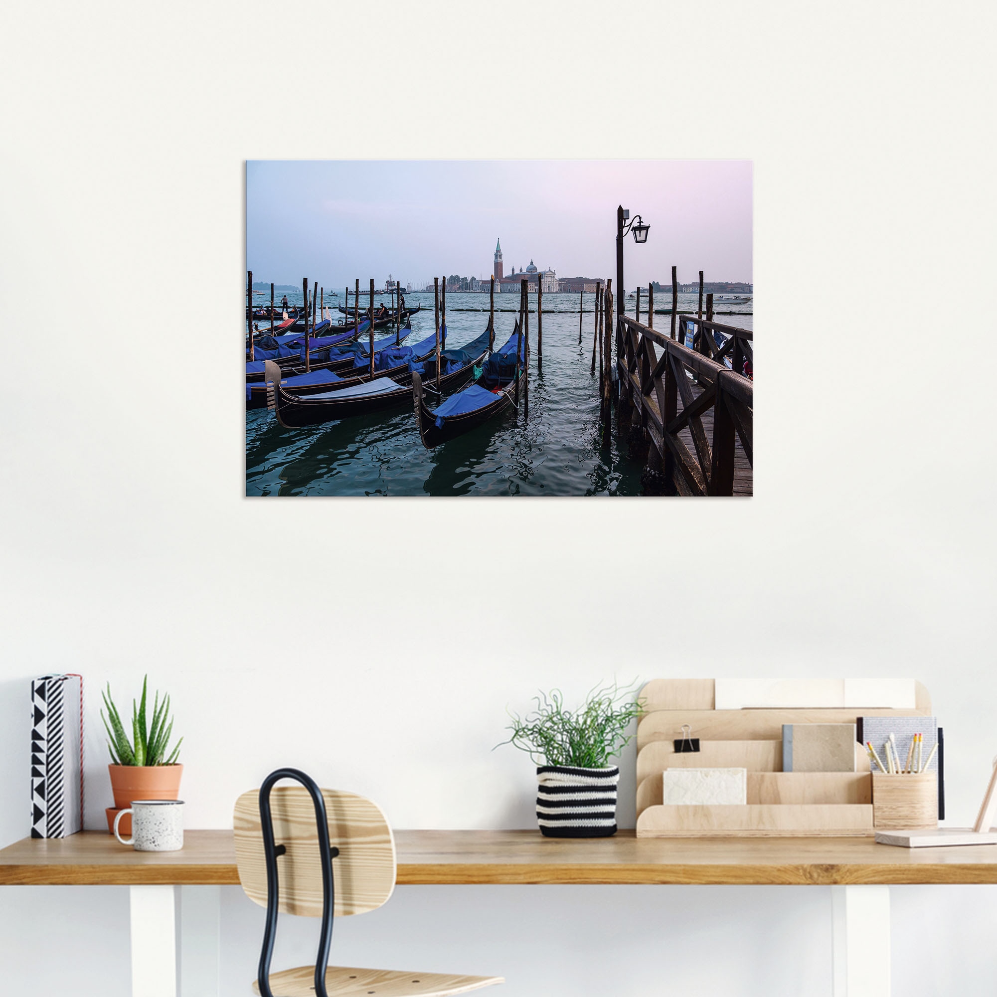 Artland Wandbild »Blick auf die Insel San Giorgio Maggiore«, Bilder von Booten & Schiffen, (1 St.), in vielen Größen & Produktarten , Alubild, Leinwandbild, Poster, Wandaufkleber