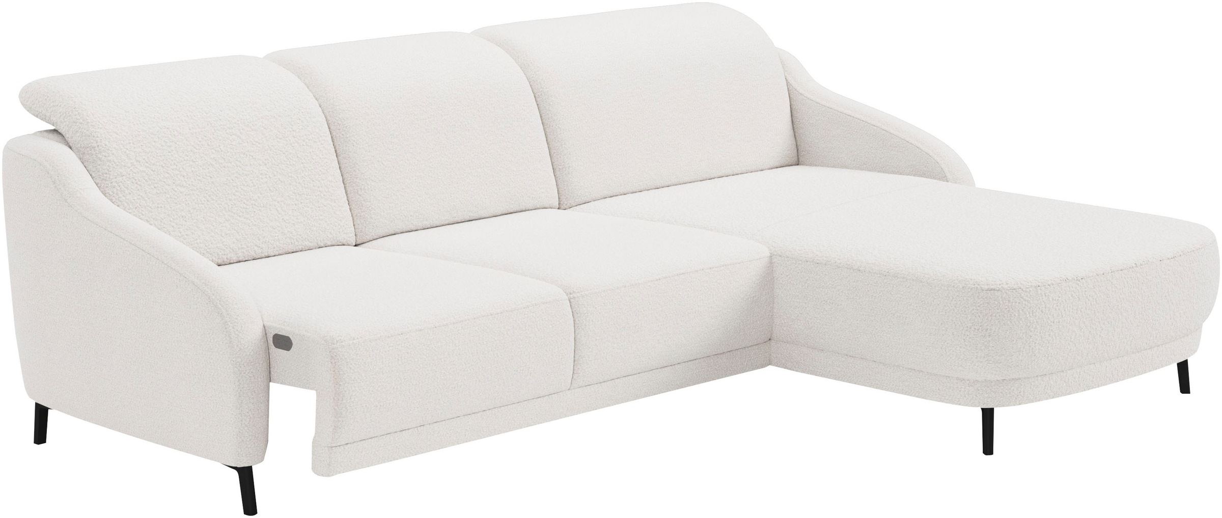 sit&more Ecksofa »Blues L-Form«, wahlweise mit Klapptisch und USB
