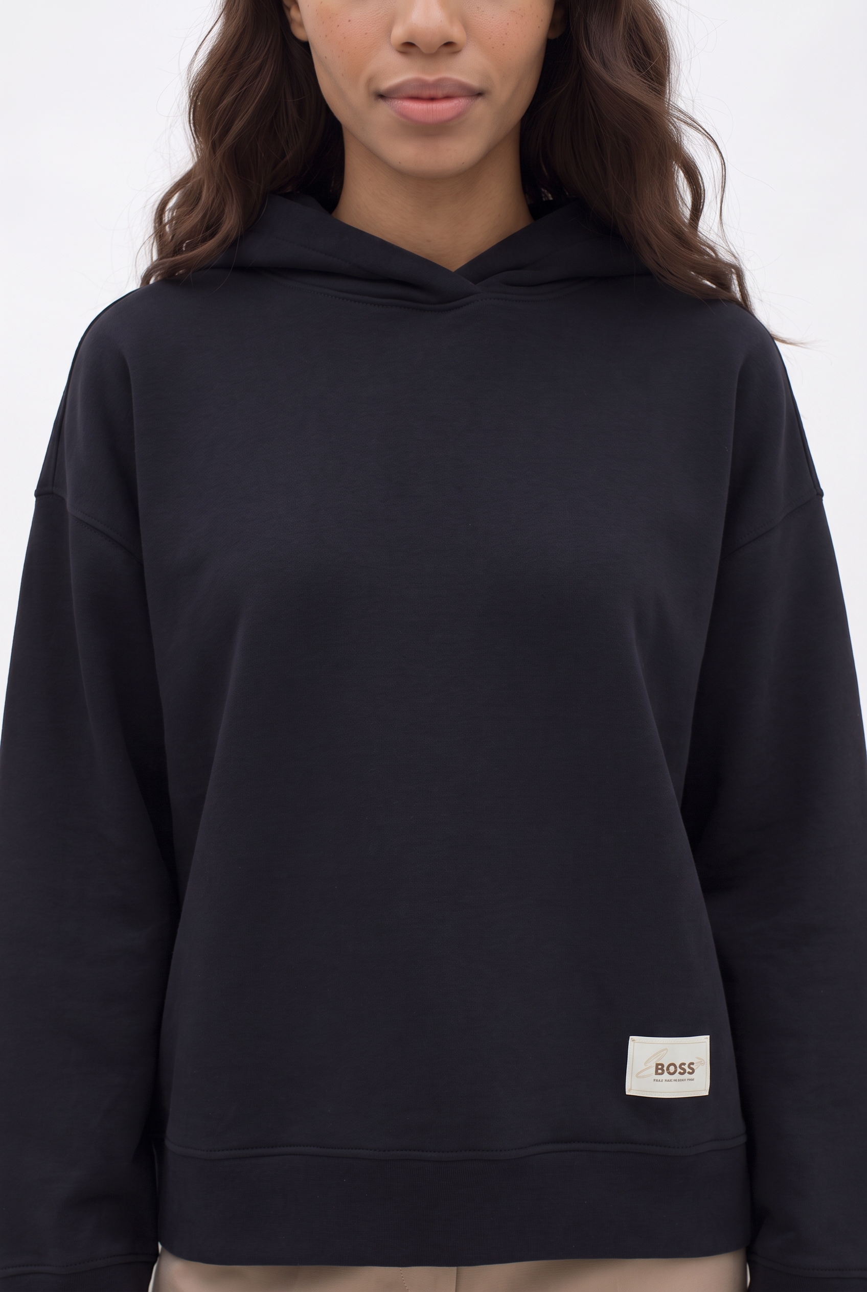 BOSS ORANGE Hoodie »Everlast Premium Damenmode«, mit dezenten Taschen, Relaxed Fit
