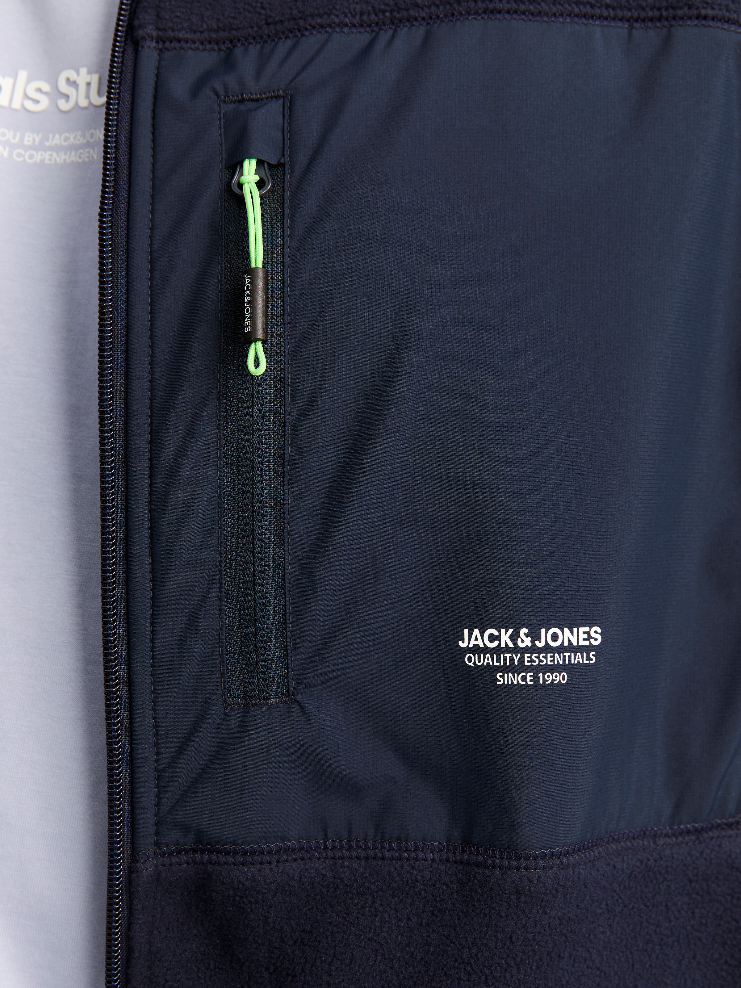 Jack & Jones PlusSize Fleecejacke »JJTHEO FLEECE JACKET PLS«, ohne Kapuze