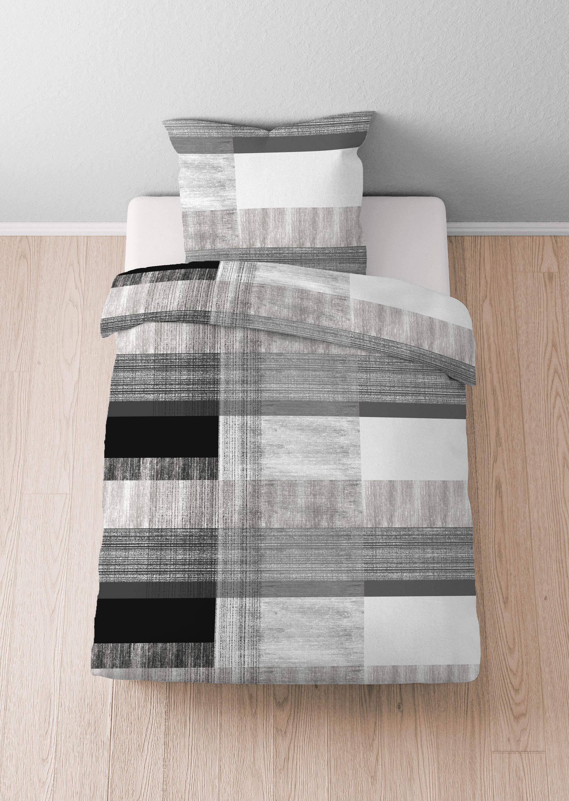 Castell - Markenbettwäsche Bettwäsche »0560967« 2 Stk. tlg. feiner Glanz + weicher Griff, pflegeleicht, ganzjährig einsetzbar, RV