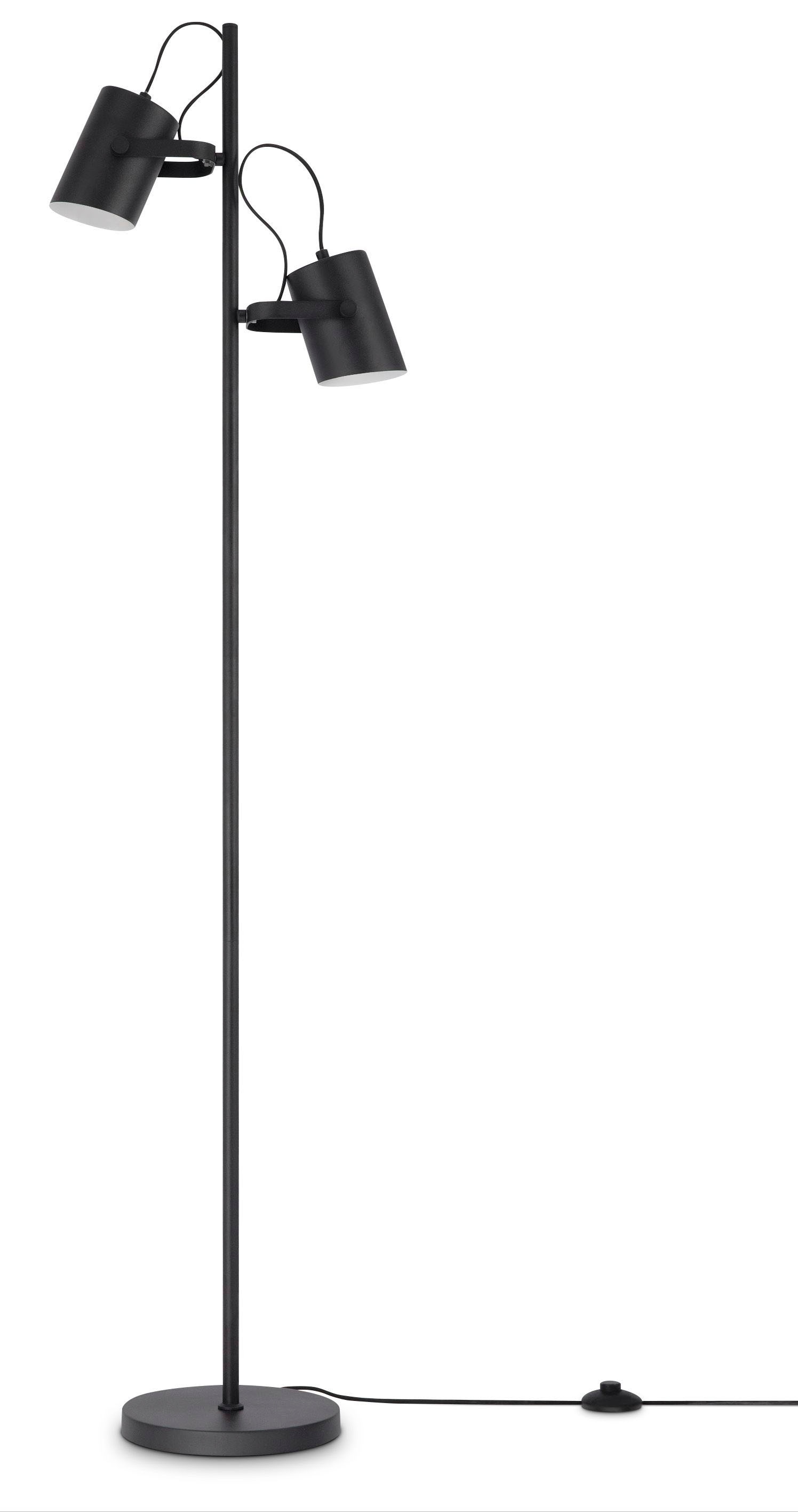 Paco Home Stehlampe »KARL«, 2 flammig, Leuchtmittel E27   ohne Leuchtmittel günstig online kaufen