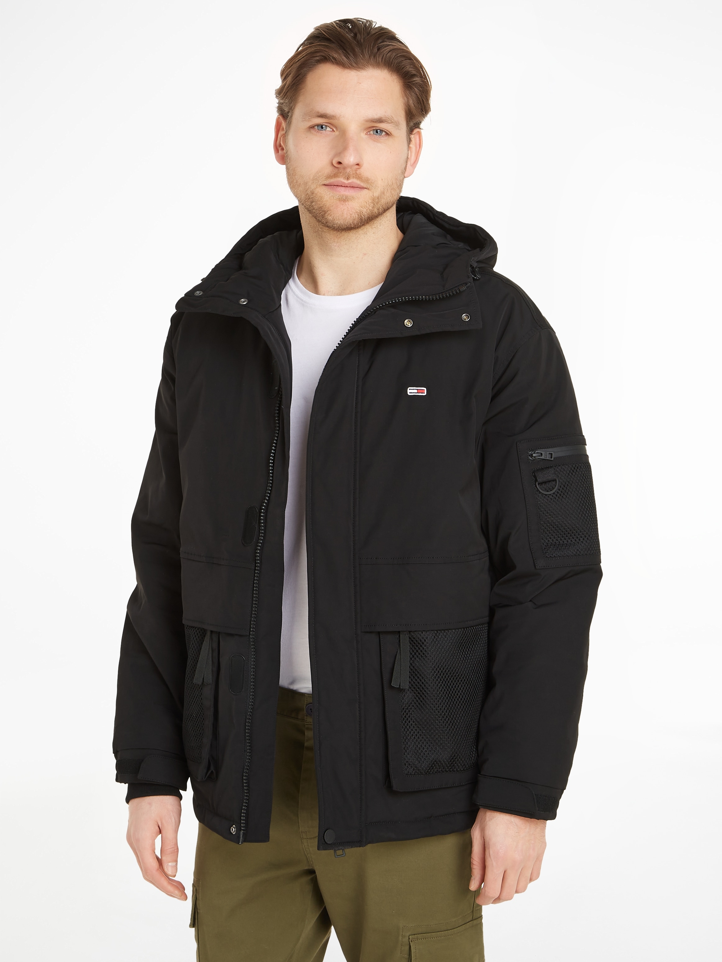 Tommy Jeans Blouson »TJM TECH JACKET«, mit Kapuze